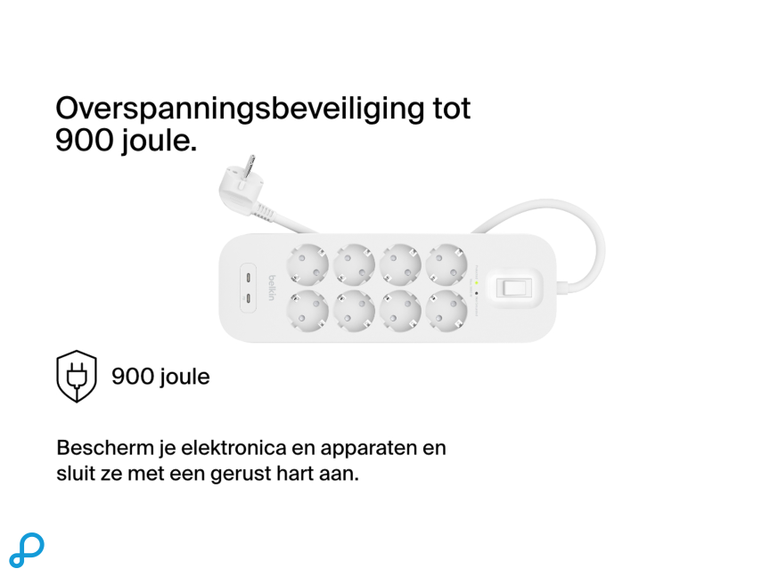 Belkin Surge Protection with USB C 8 Outlet Dual USB C 30w PD