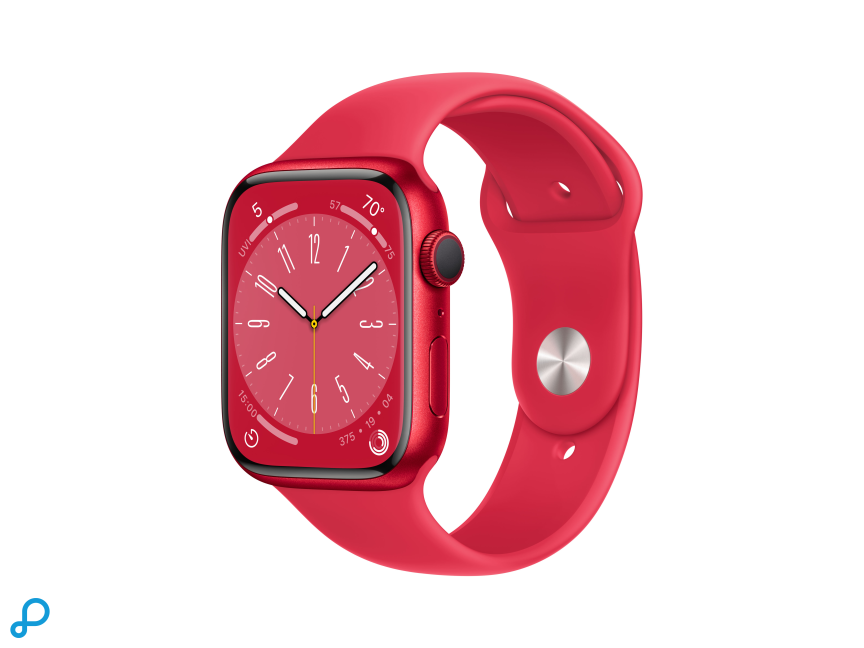 Apple Watch Series 8 GPS + Cellular 45mm (PRODUCT)RED Aluminium Case with (PRODUCT)RED Sport Band - Regular