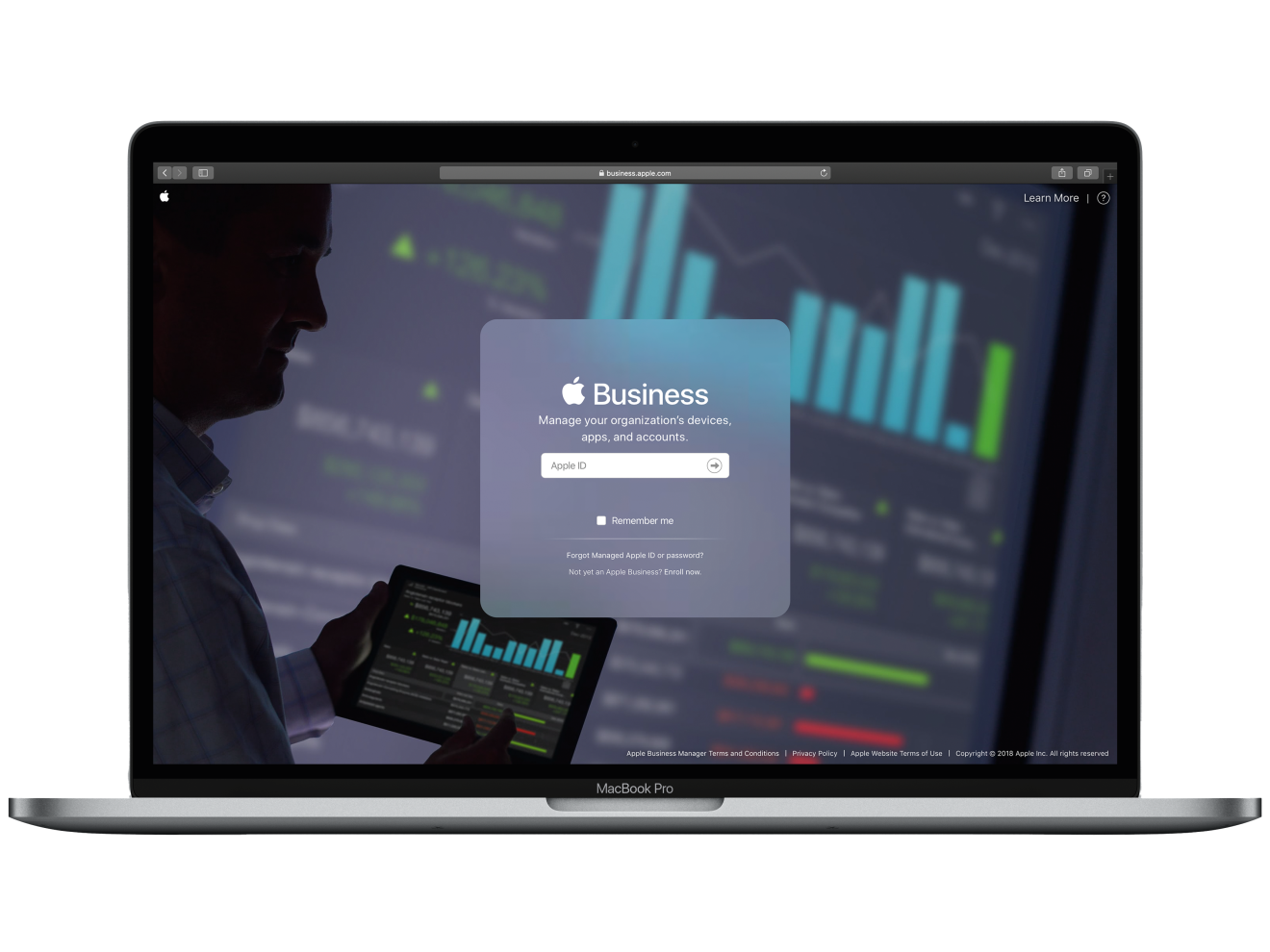 Apple Business Manager is een eenvoudig webportaal voor IT-beheerders.