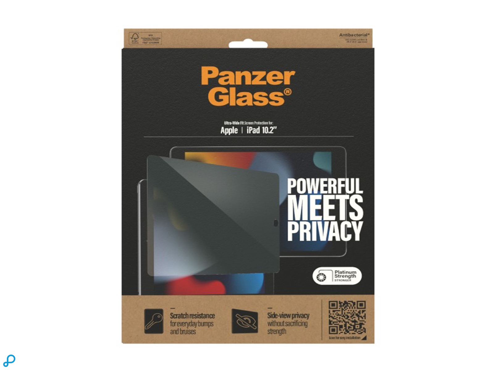 PanzerGlass Apple iPad 10.2 inch Privacy Case Friendly - Anti-Bacterial-2