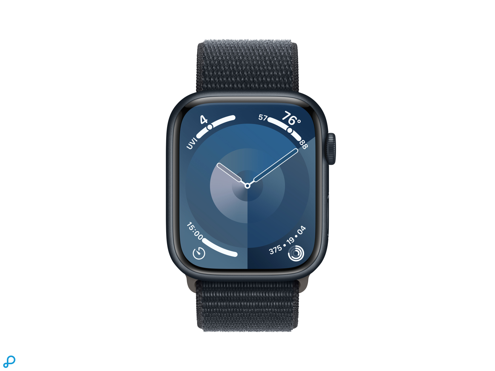 Apple Watch Series 9 GPS + Cellular 45mm Midnight Aluminium Case with Midnight Sport Loop-1