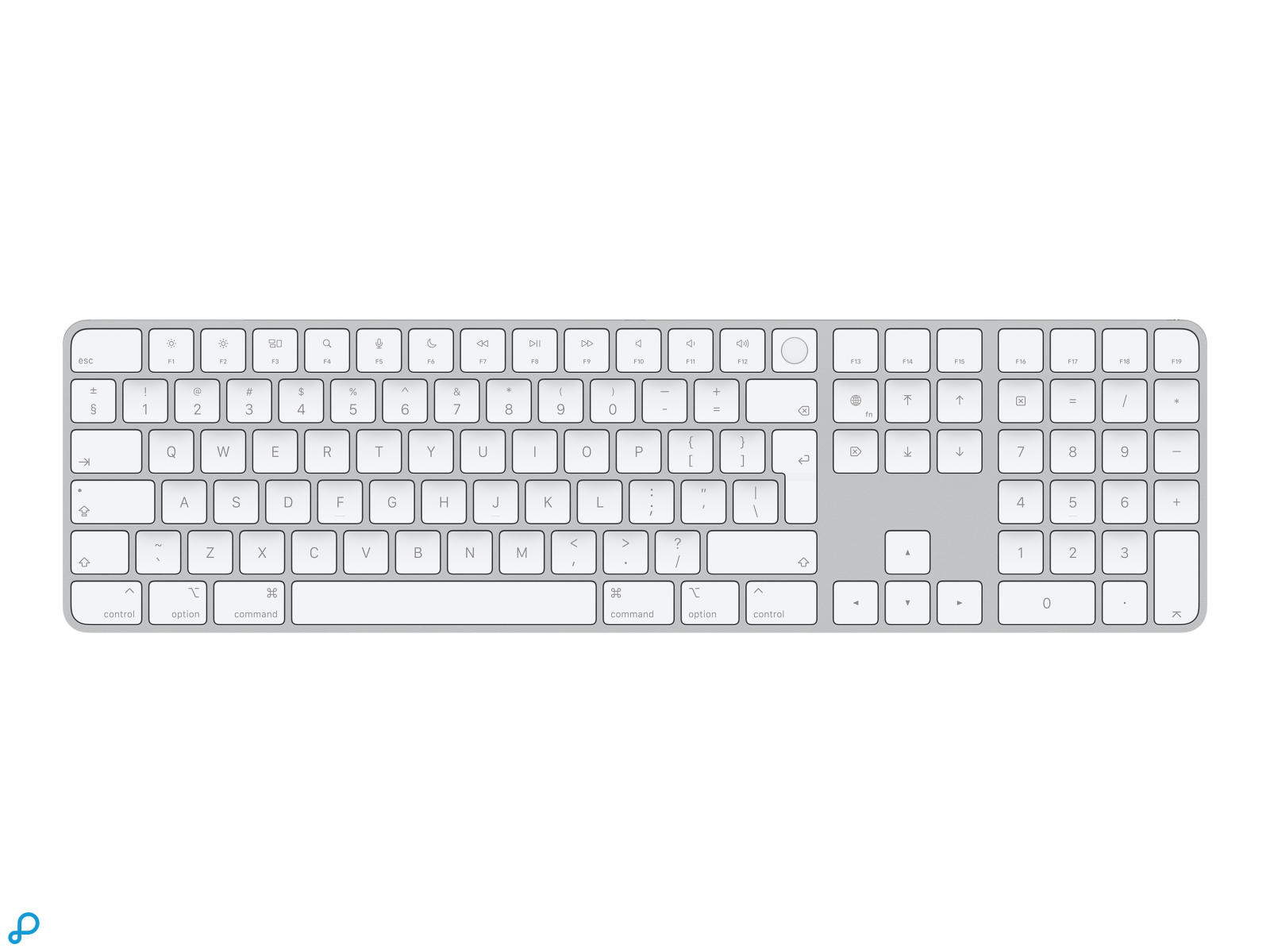 Magic Keyboard with Touch ID and Numeric Keypad for Mac computers with Apple silicon - Swedish-0