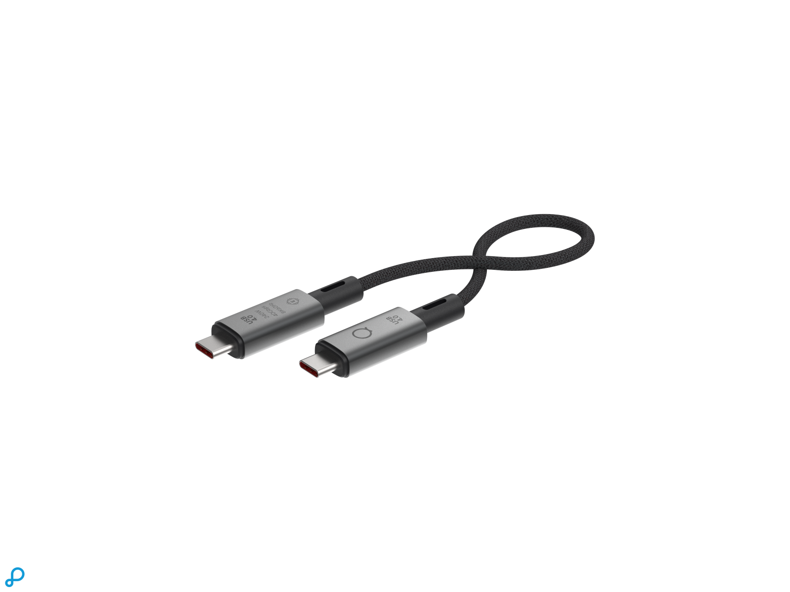 LINQ USB-C to USB-C 4.0 PRO Cable - 0.3m Spacegrey-0