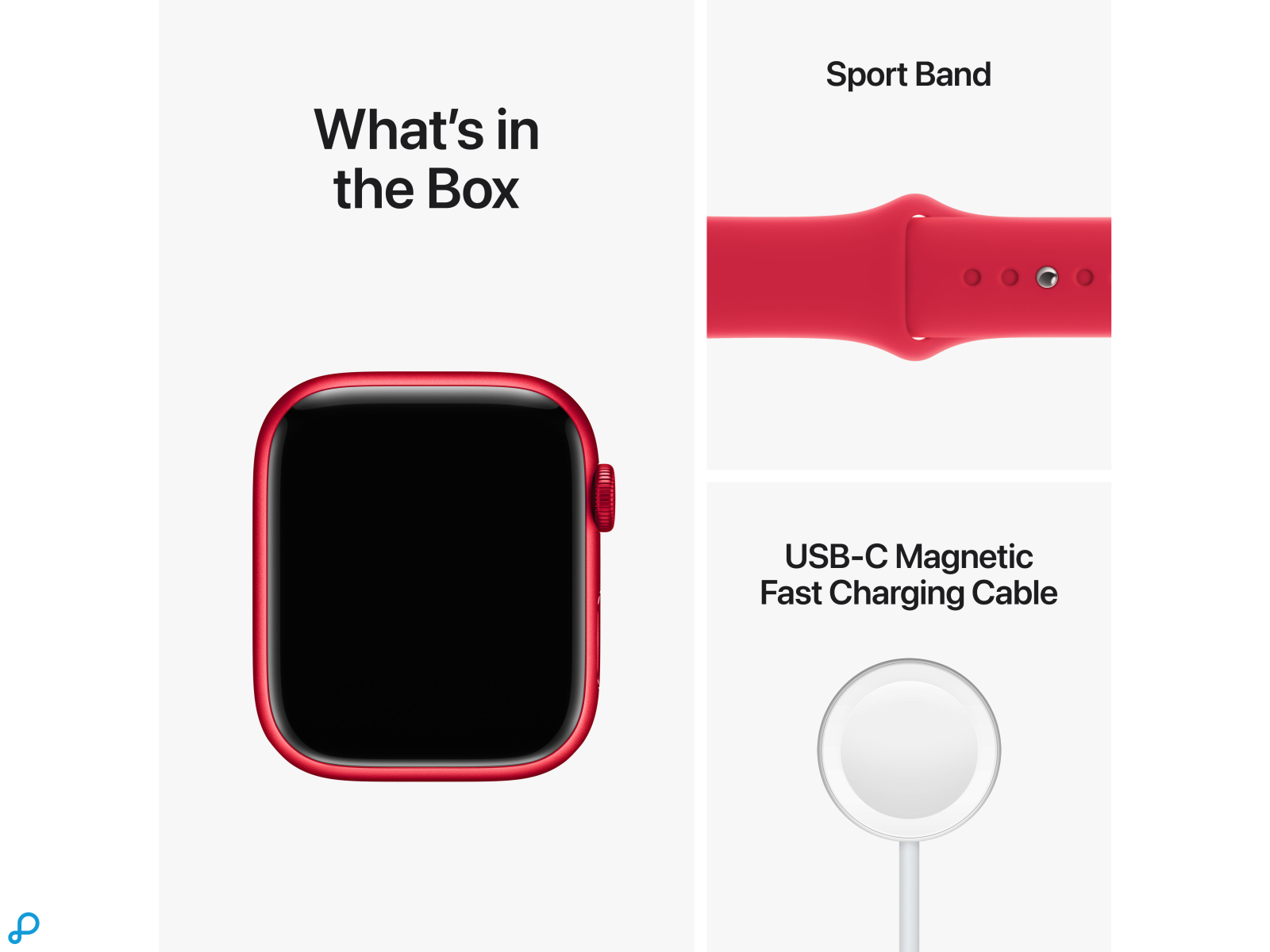 Apple Watch Series 8 GPS 45mm (PRODUCT)RED Aluminium Case with (PRODUCT)RED Sport Band - Regular-3