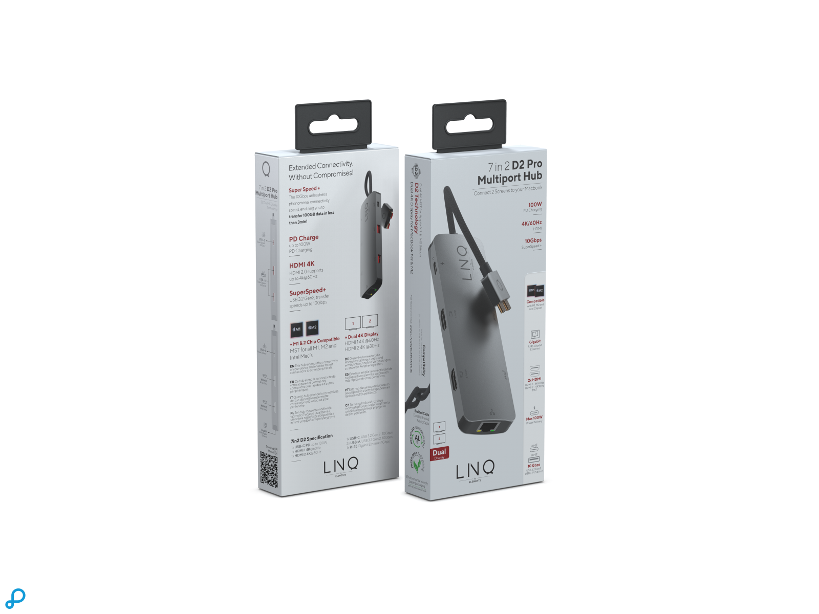 LINQ 7-in-2 USB-C Multiport Hub  for M1 Spacegrey-2