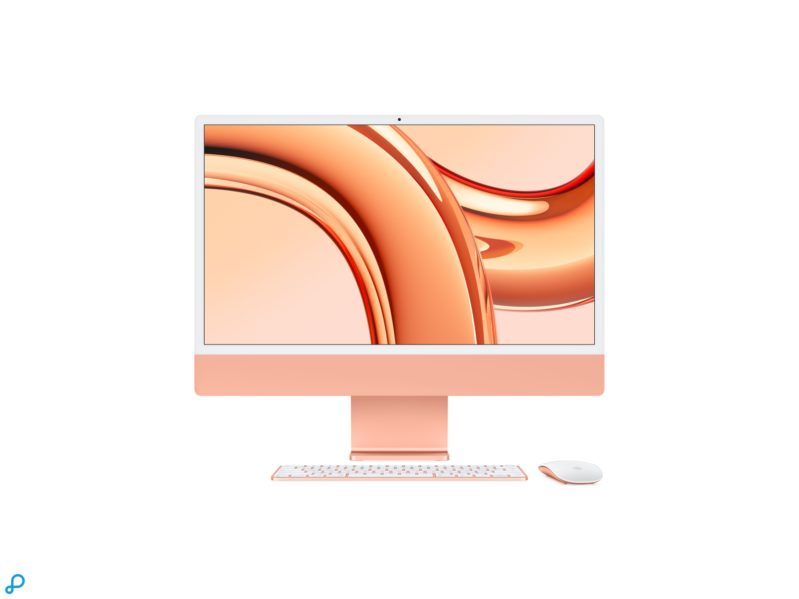 24-inch iMac met Retina 4.5K-display: Apple M3-chip met 8-core CPU en 10-core GPU, 256 GB SSD - Oranje-1