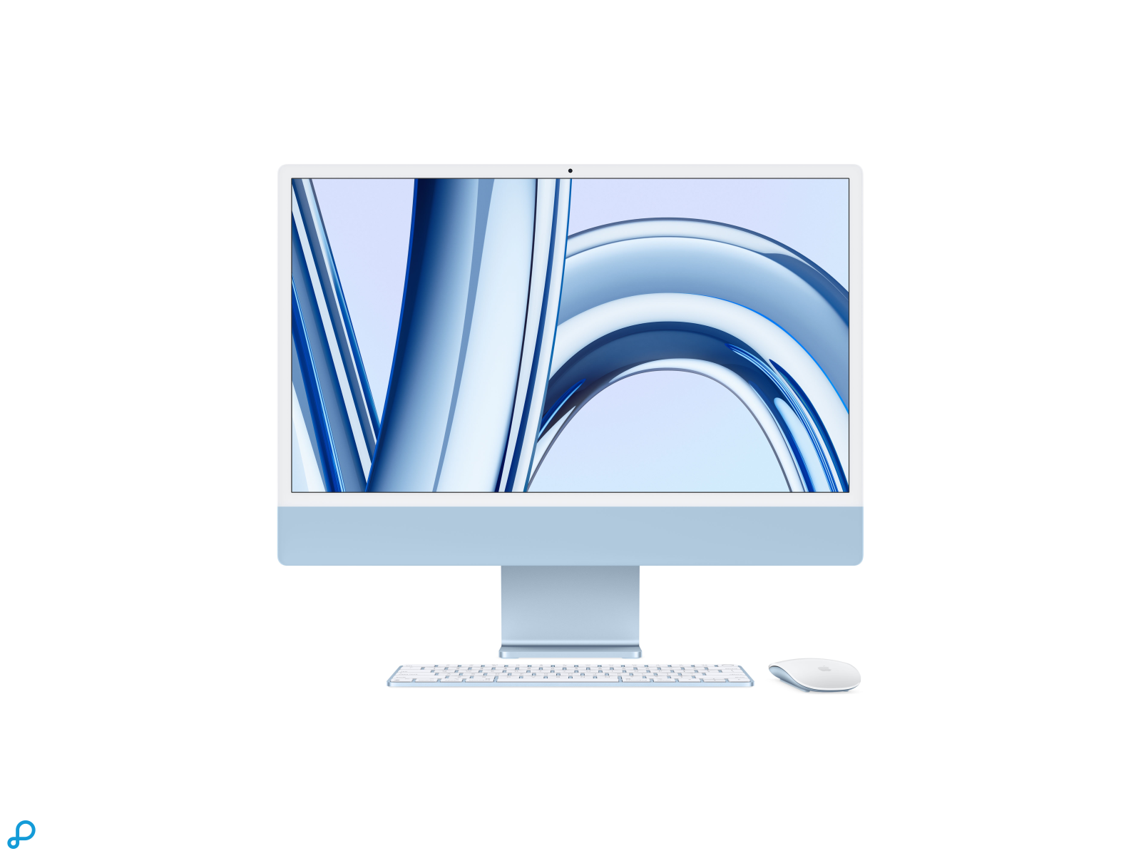 24-inch iMac met Retina 4.5K-display: Apple M3-chip met 8-core CPU en 10-core GPU, 512 GB SSD - Blauw-0