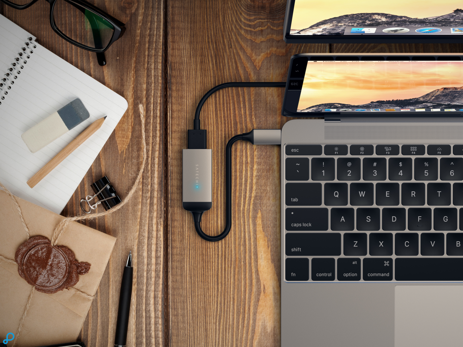 Satechi USB-C - 4K HDMI Adapter - Space Grijs-6