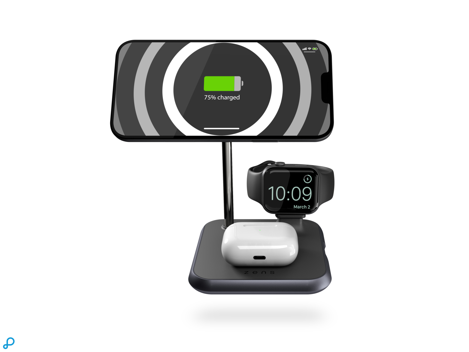 Zens 4-in-1 Magnetic + Watch Wireless Charger-0