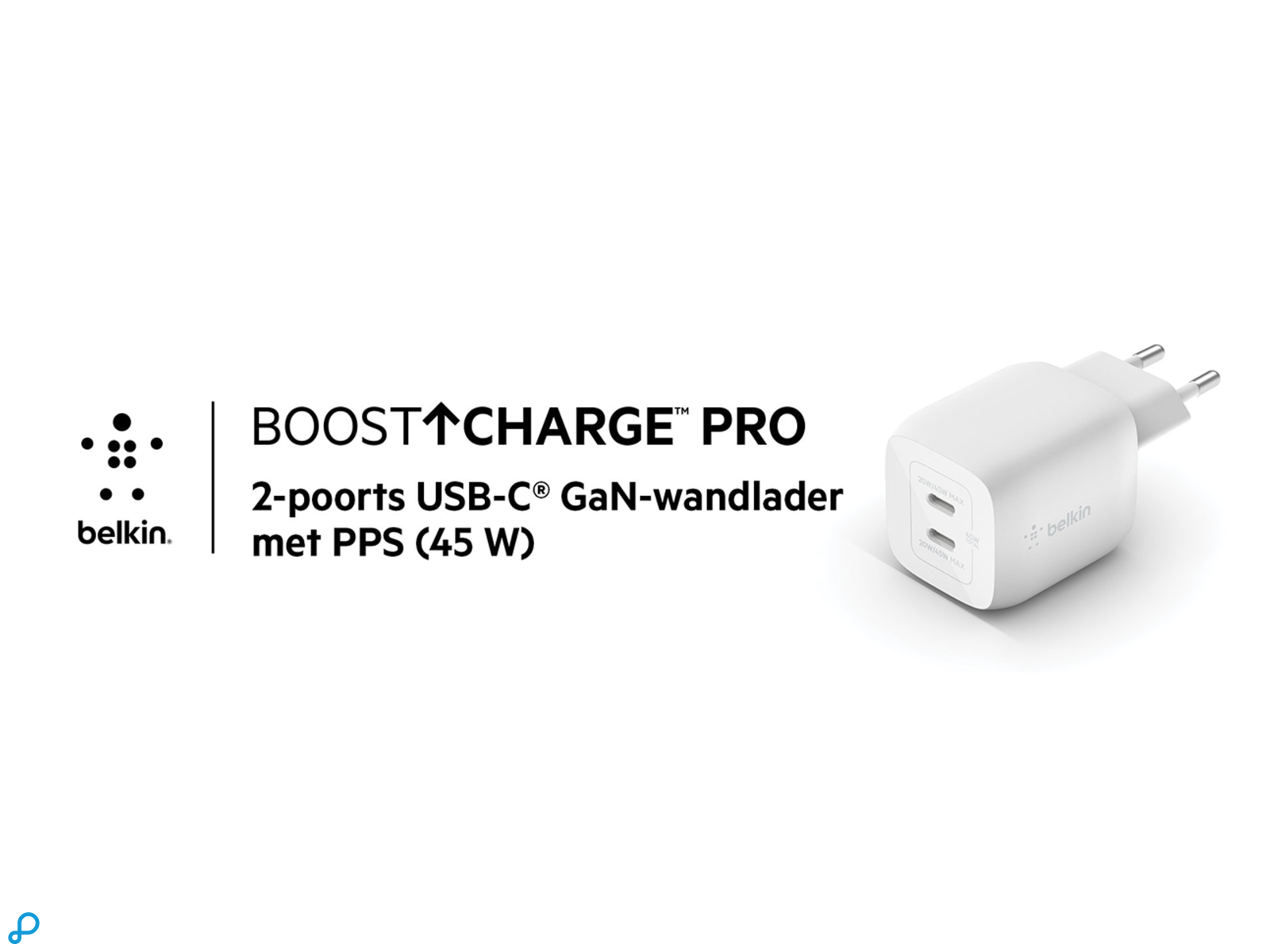 Belkin 45W PD PPS Dual USB-C GaN Charger-3