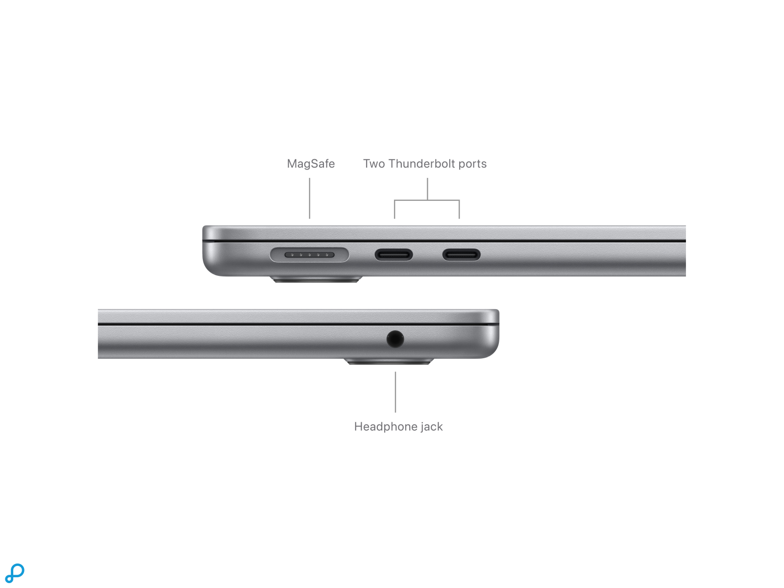 13-inch MacBook Air: Apple M3 chip with 8-core CPU and 8-core GPU, 8GB, 256GB SSD - Space Grey-5