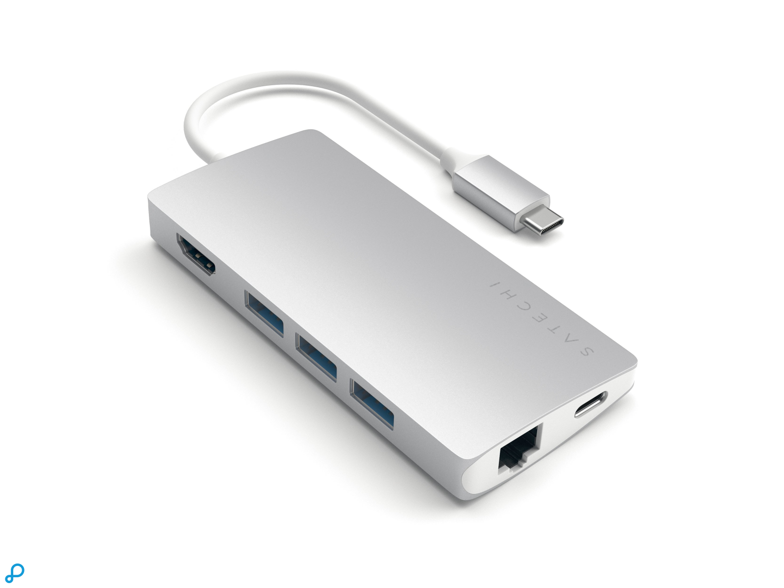 Satechi USB-C Multi-Port Adapter 4K Ethernet Silver v2-0