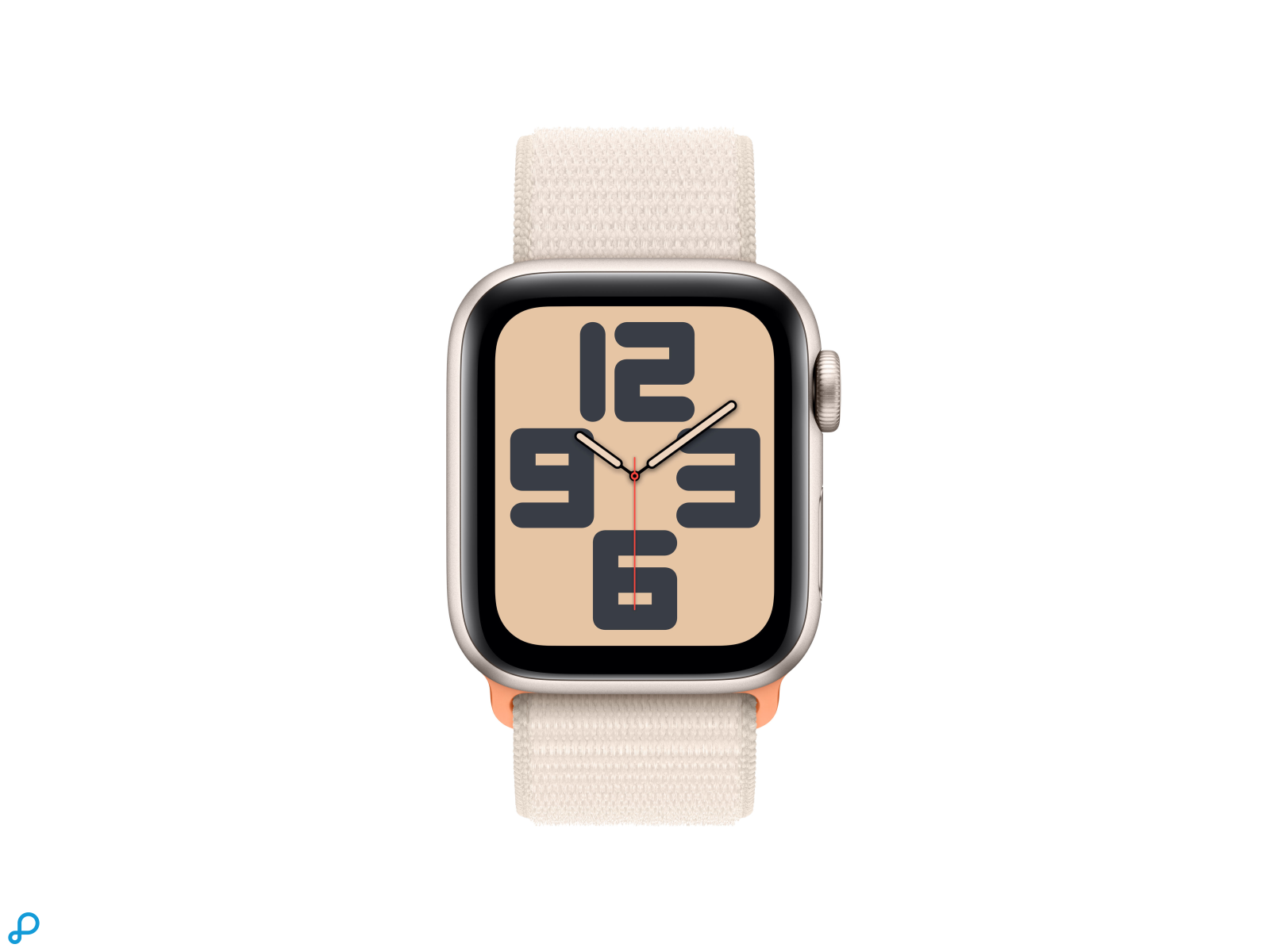 Apple Watch SE GPS + Cellular 40mm Sterrenlicht Aluminium Case met Sterrenlicht Sport Loop-1