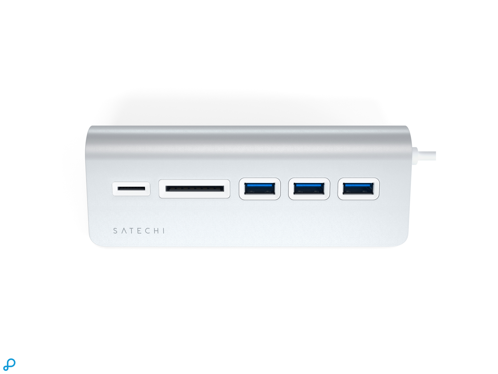 Satechi USB-C Aluminum USB Hub & Card Reader Zilver-3