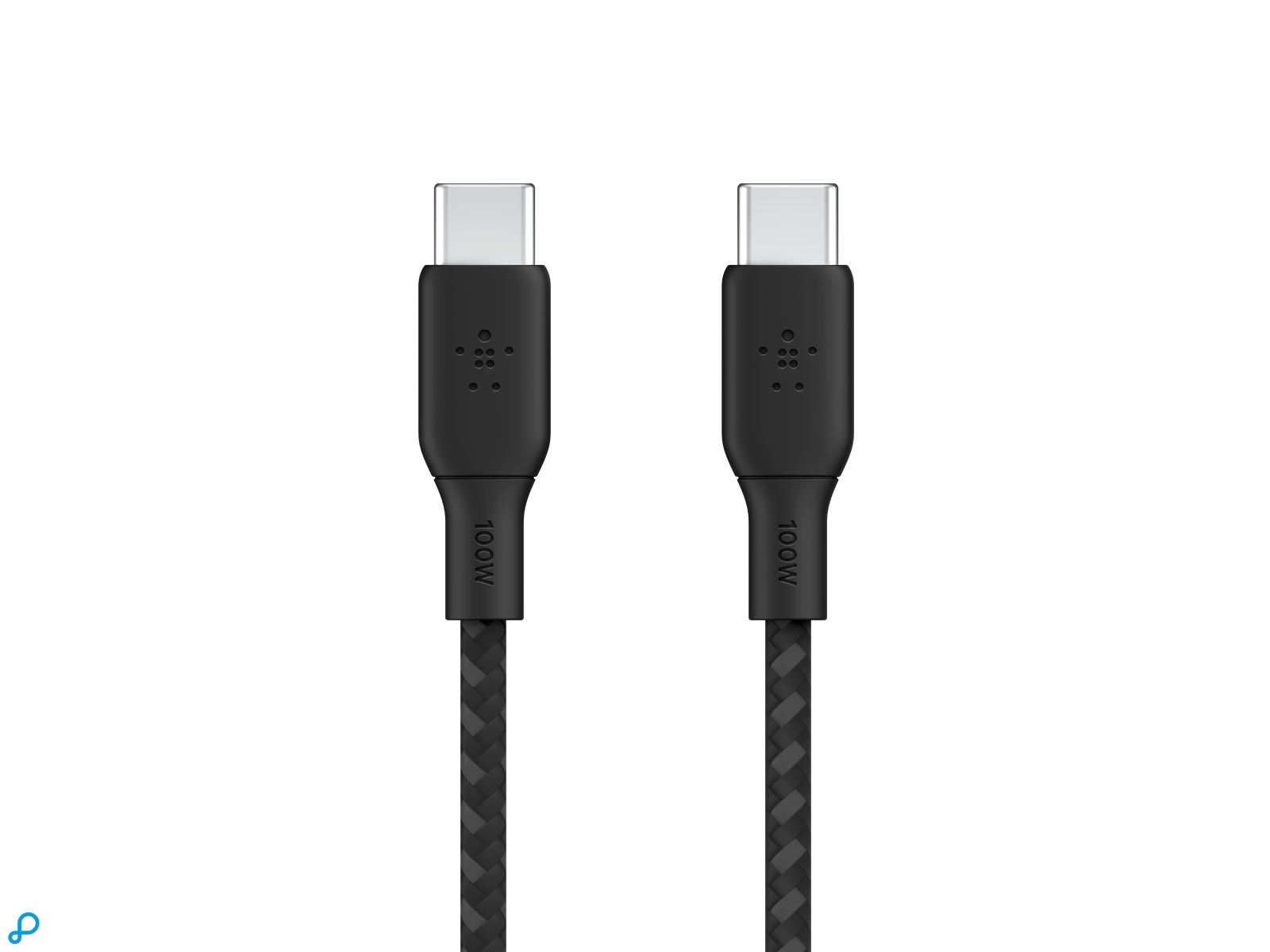 Belkin 100w USB-C Naar USB-C Gewoven Kabel 3M Wit-0