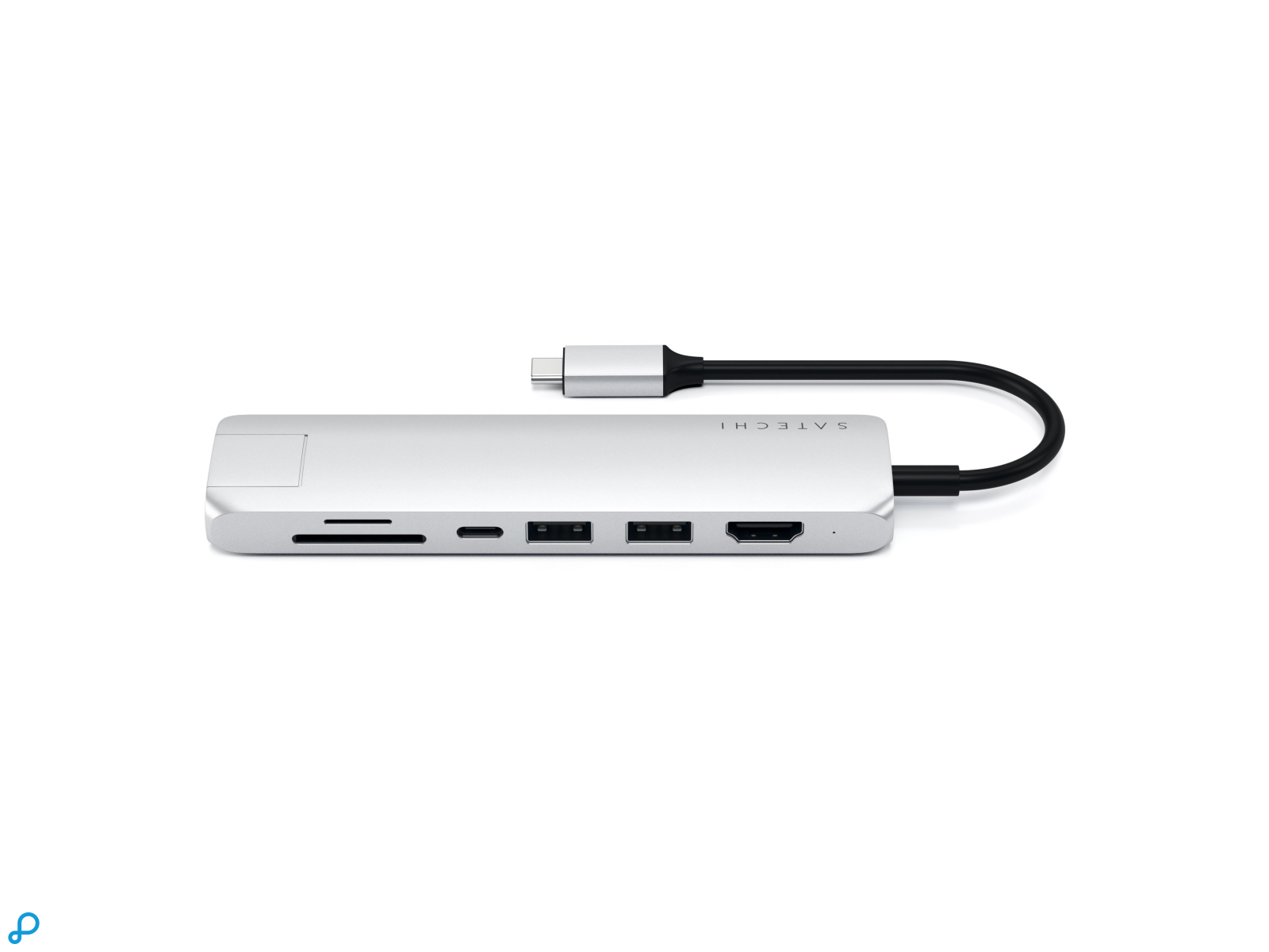 Satechi USB-C Slim Multiport Ethernet Adapter Silver-2