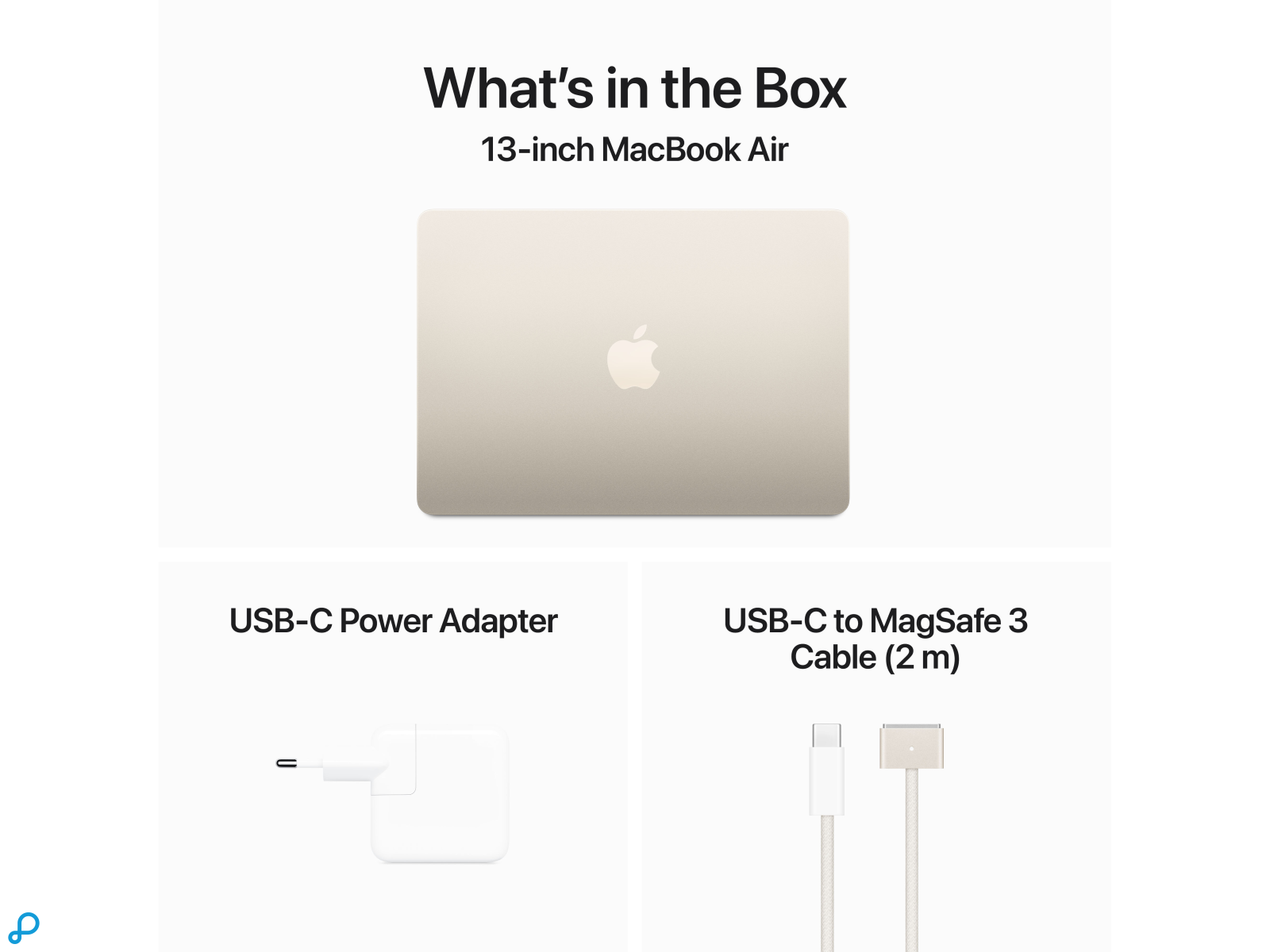 13-inch MacBook Air: Apple M3 chip with 8-core CPU and 8-core GPU, 8GB, 256GB SSD - Starlight-7