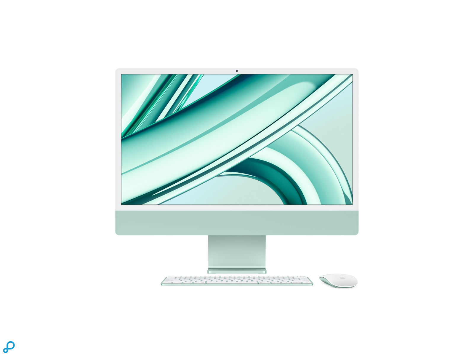 24-inch iMac met Retina 4.5K-display: Apple M3-chip met 8-core CPU en 8-core GPU, 256 GB SSD - Groen-0