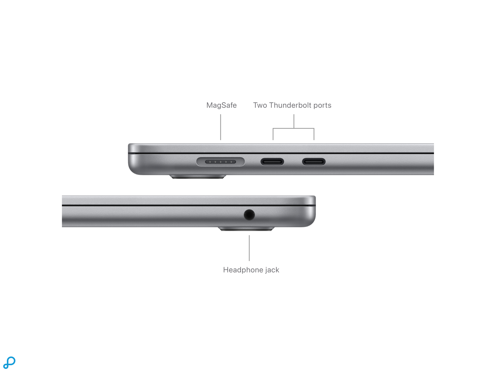15-inch MacBook Air: Apple M3 chip met 8-core CPU en 10-core GPU, 8GB, 512GB SSD - Spacegrijs-5
