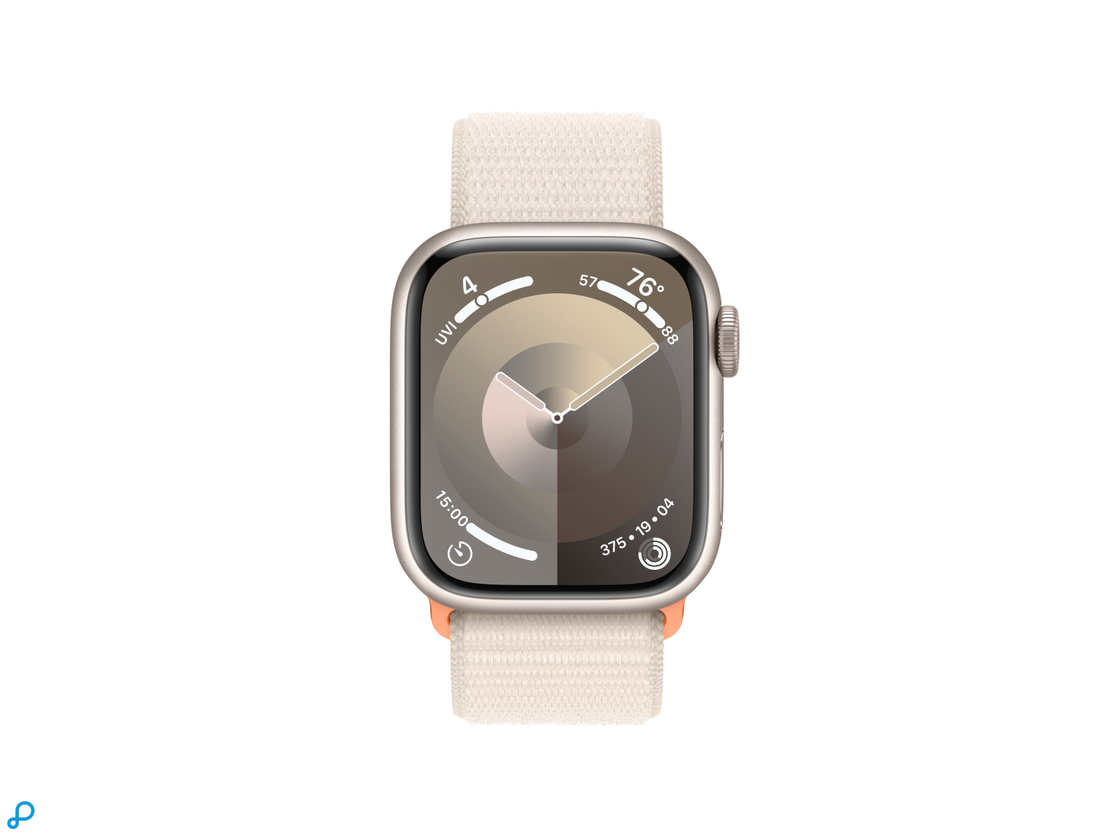 Apple Watch Series 9 GPS + Cellular 41mm Sterlicht Aluminium Kast met Sterlicht Sportlus-1