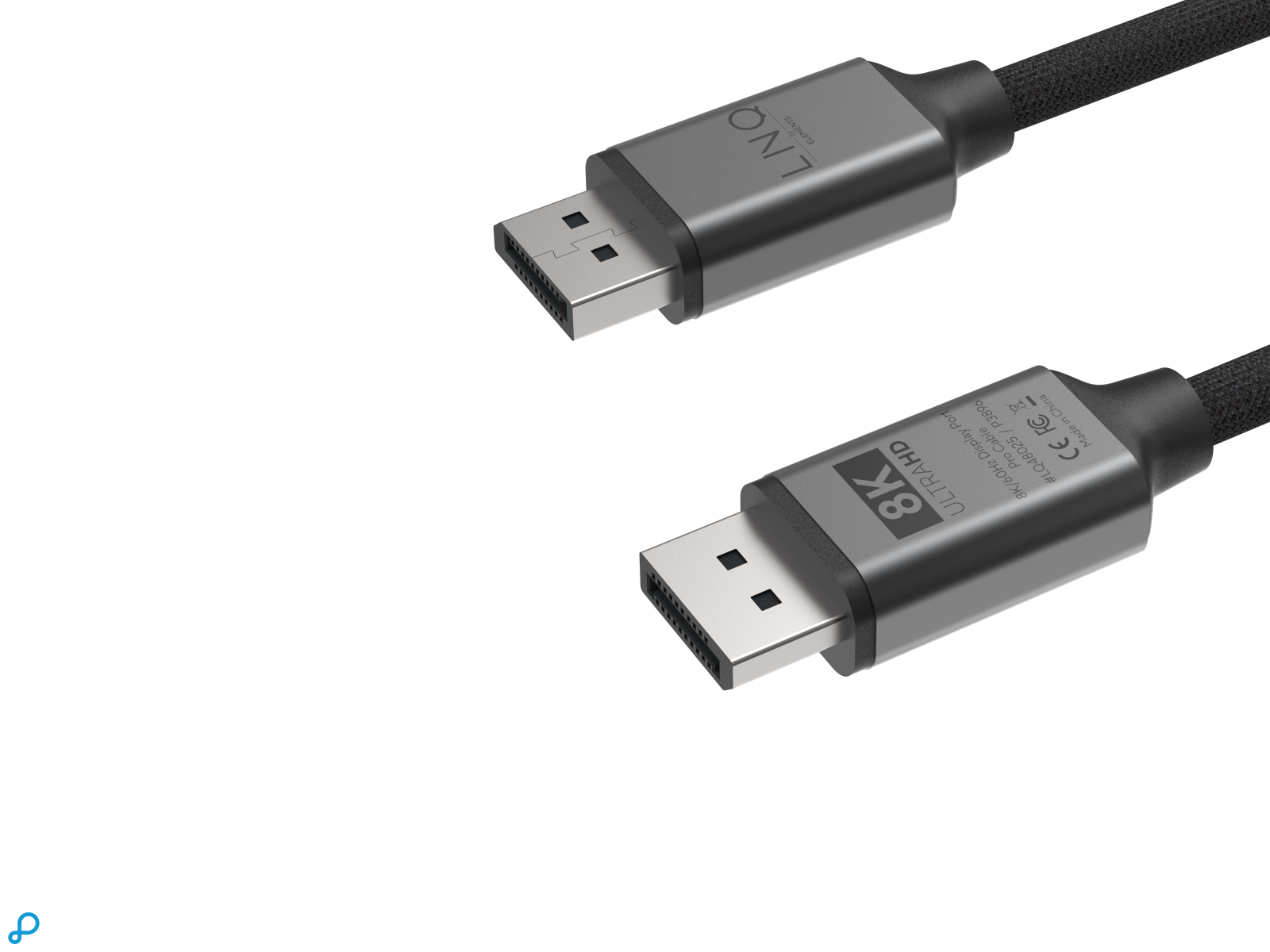 LINQ DisplayPort to DisplayPort 8K/60Hz  -2m Spacegrey-1