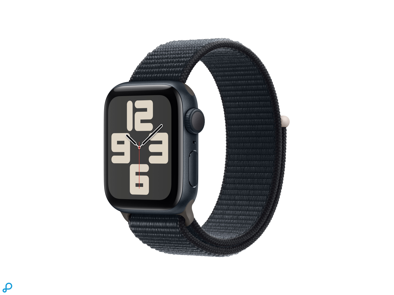 Apple Watch SE GPS 40mm Midnight Aluminium Case met Middernacht Sport Loop-0