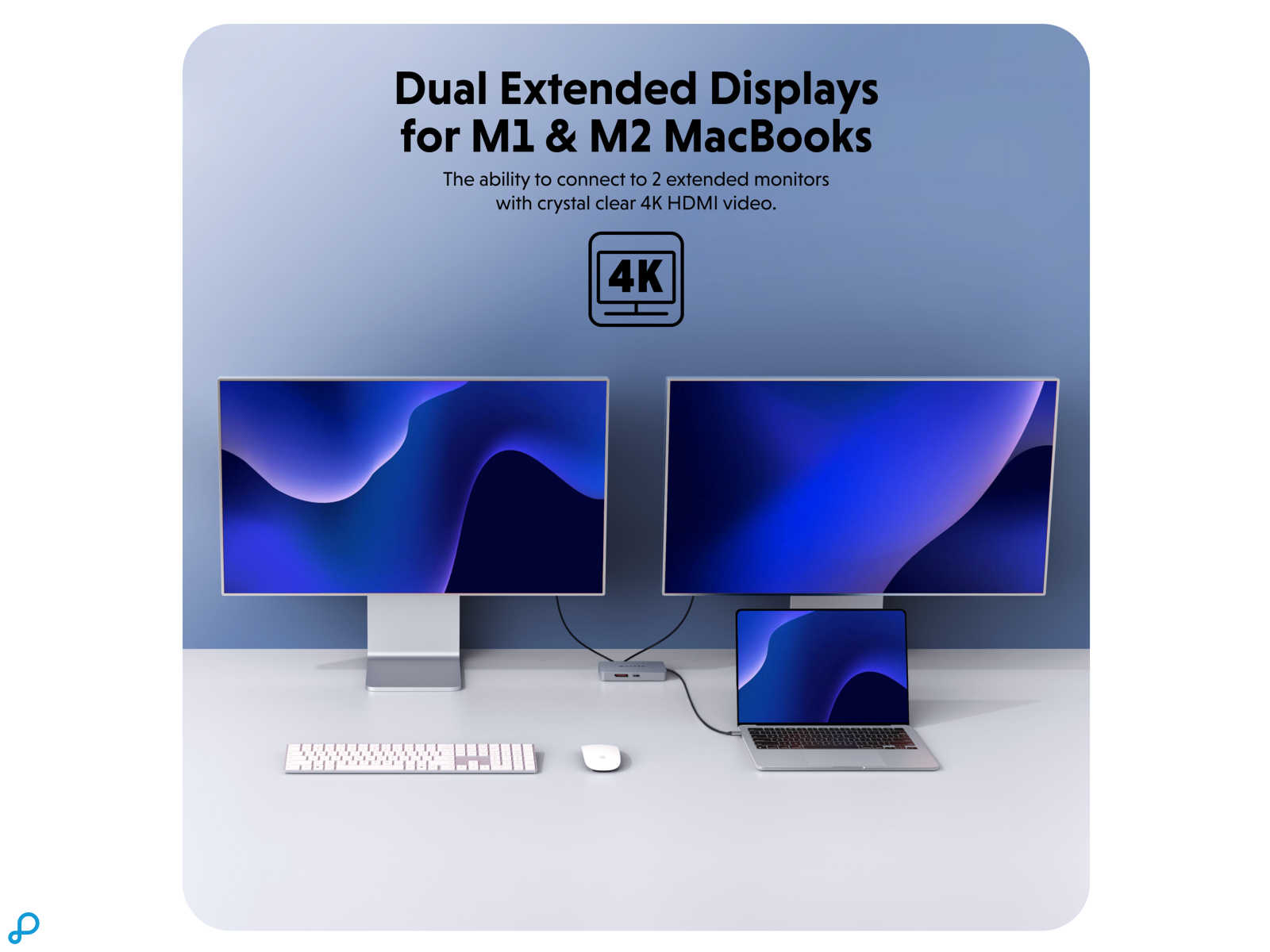 HyperDrive Dual 4K HDMI 10-in-1 USB-C Hub voor M1/M2 MacBooks-4