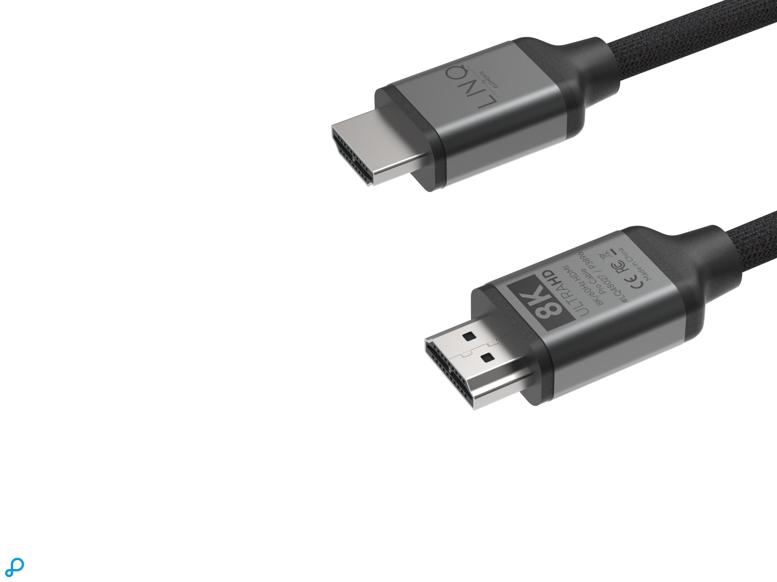 LINQ HDMI to HDMI, Ultra Certified 8K/60Hz PRO Cable - 2m Spacegrey-1