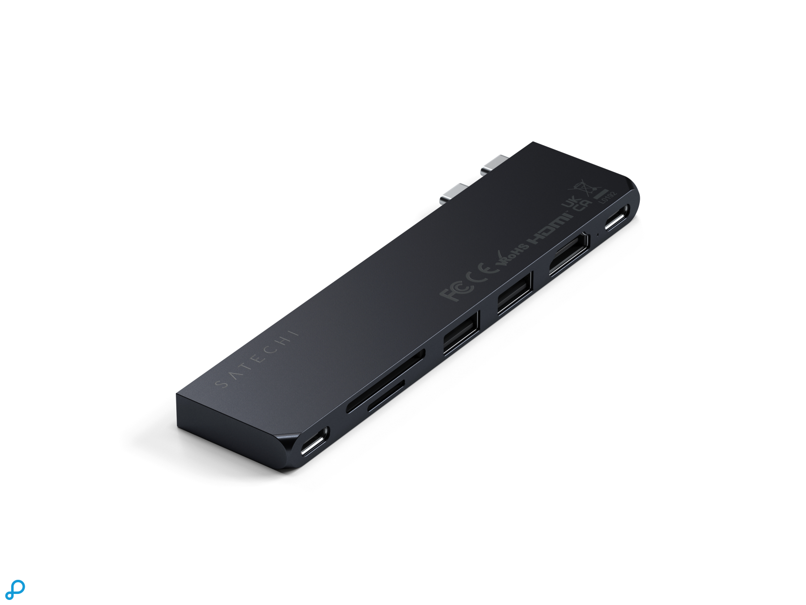 Satechi USB-C Pro Hub Slim Adapter - Midnight Black-2