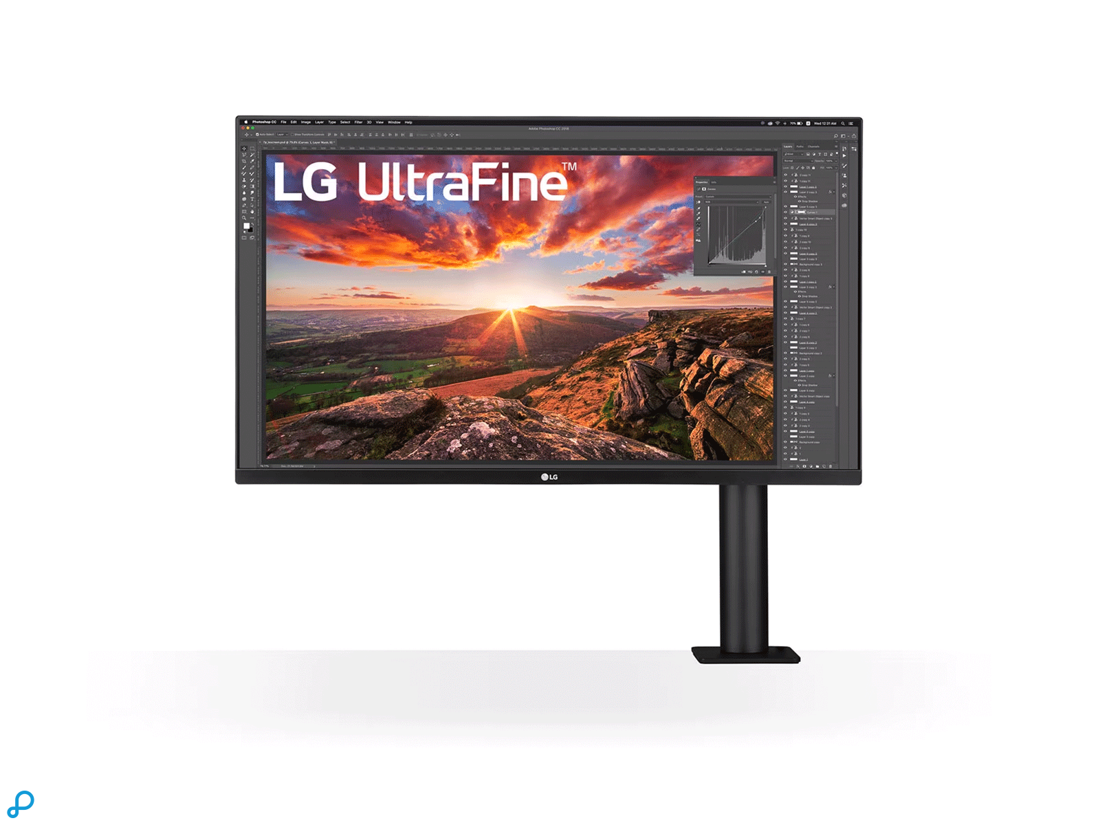 LG 32UN880P-B.BEU 4K Ultrafine Ergo 32 inch Monitor - Black-0