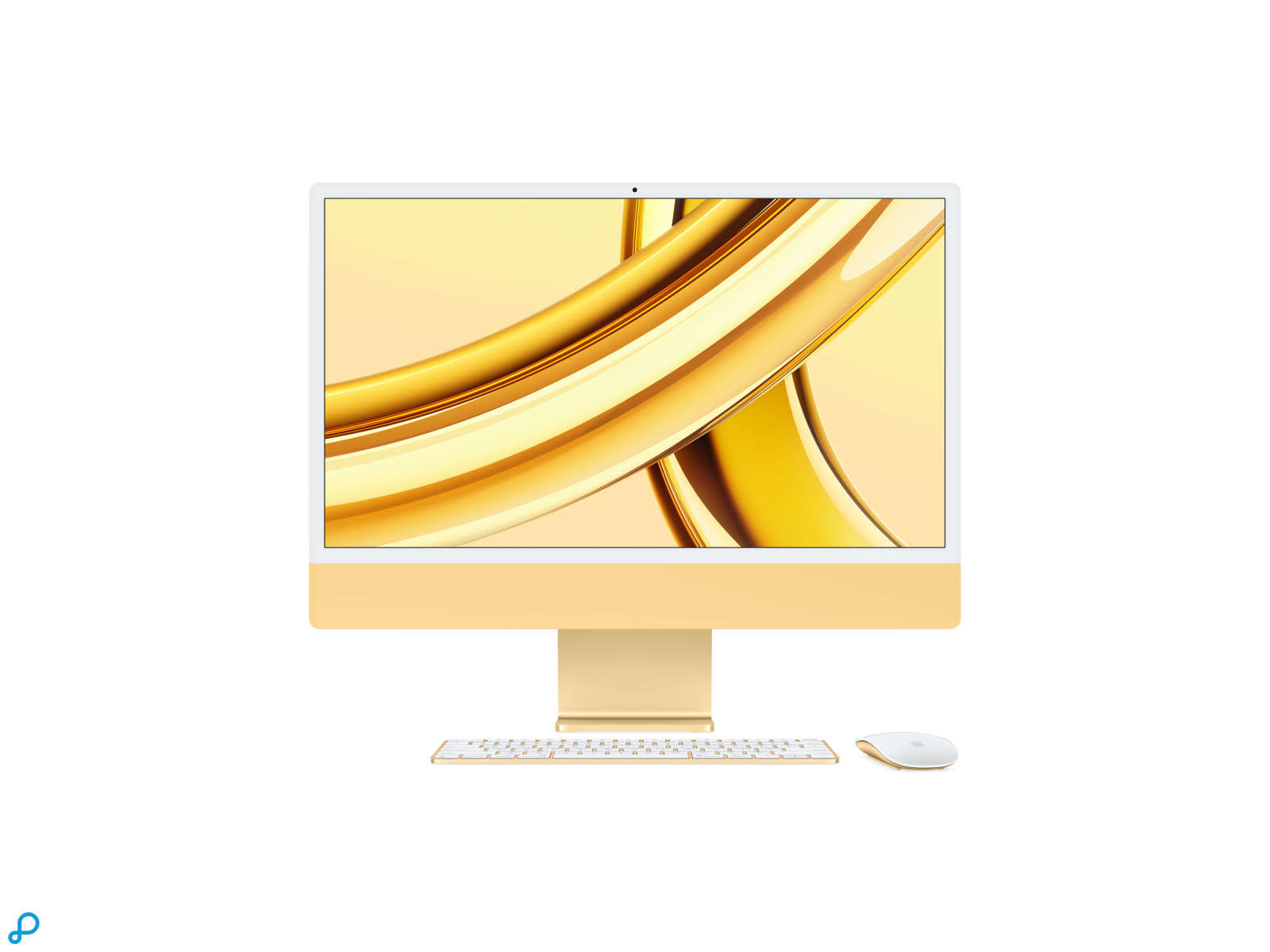 24-inch iMac met Retina 4.5K-display: Apple M3-chip met 8-core CPU en 10-core GPU, 512 GB SSD - Geel-0