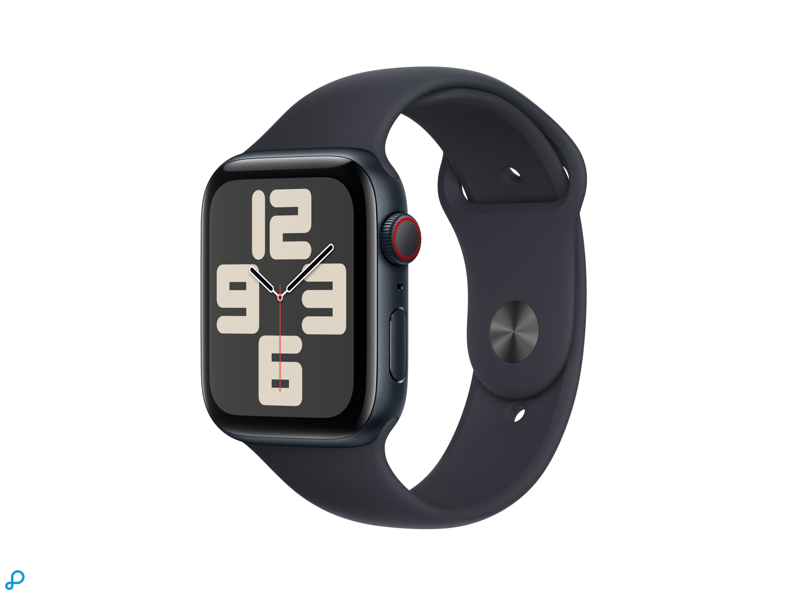 Apple Watch SE GPS + Cellular 44mm Middernacht Aluminium Case met Middernacht Sport Band - M/L-0