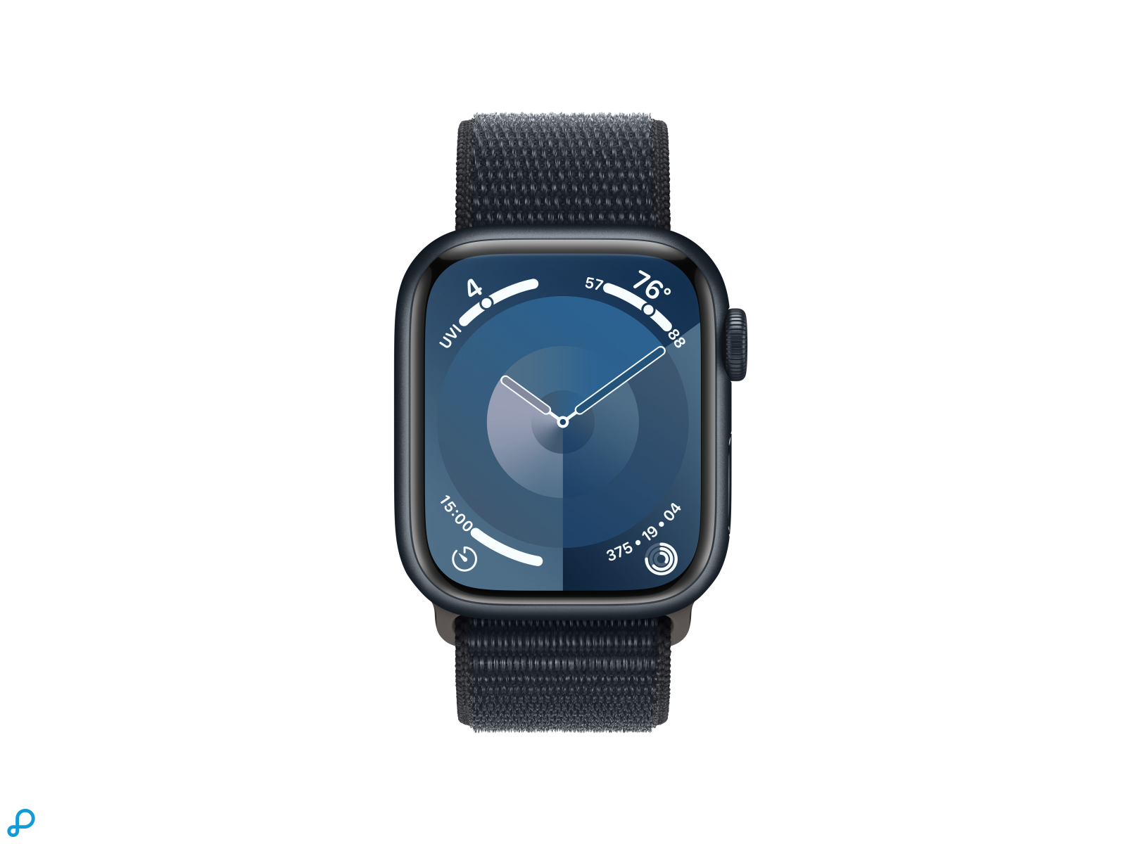 Apple Watch Series 9 GPS 41mm Middernacht Aluminium Kast met Middernacht Sportlus-1