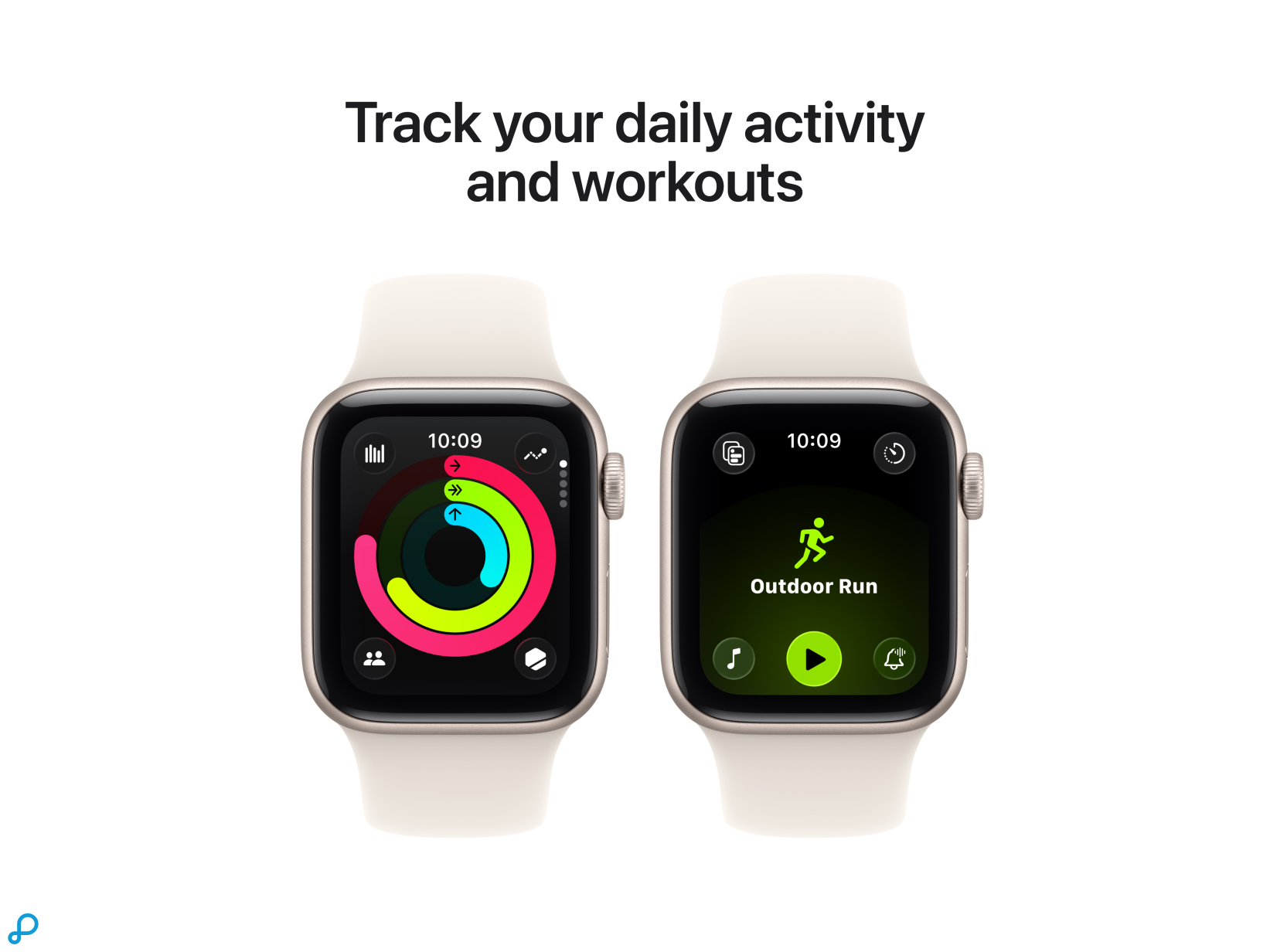 Apple Watch SE 3 GPS + Cellular 40mm Starlight Aluminium Case with Starlight Sport Band - S/M-5