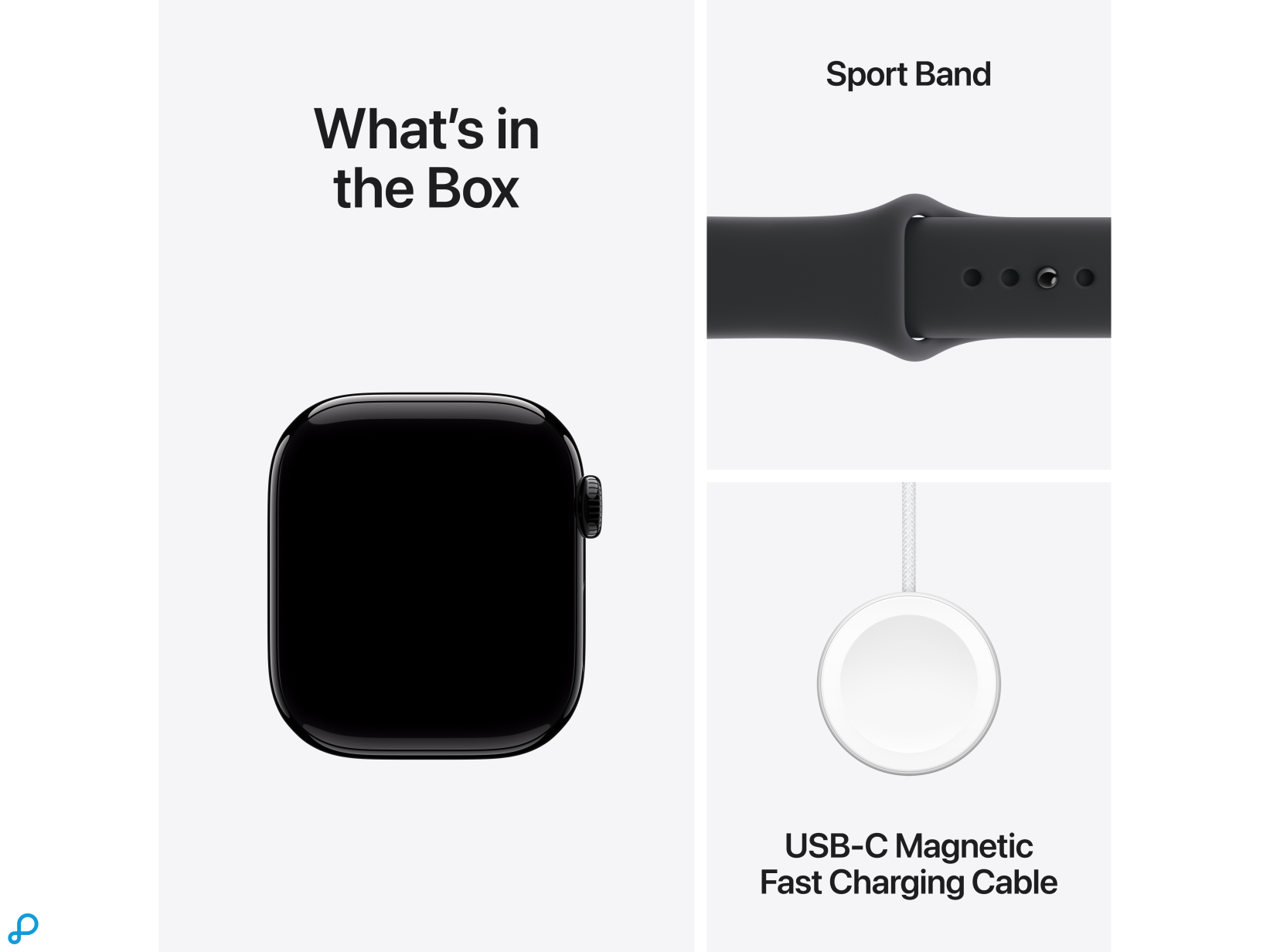Apple Watch Series 11 GPS + Cellular 42mm Jet Black Aluminium Case with Black Sport Band - M/L-7