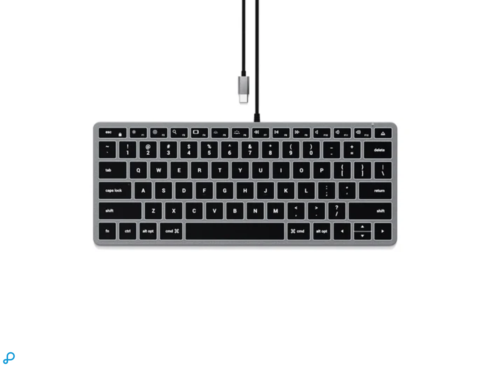 Satechi Slim W1 wired keyboard space gray-0