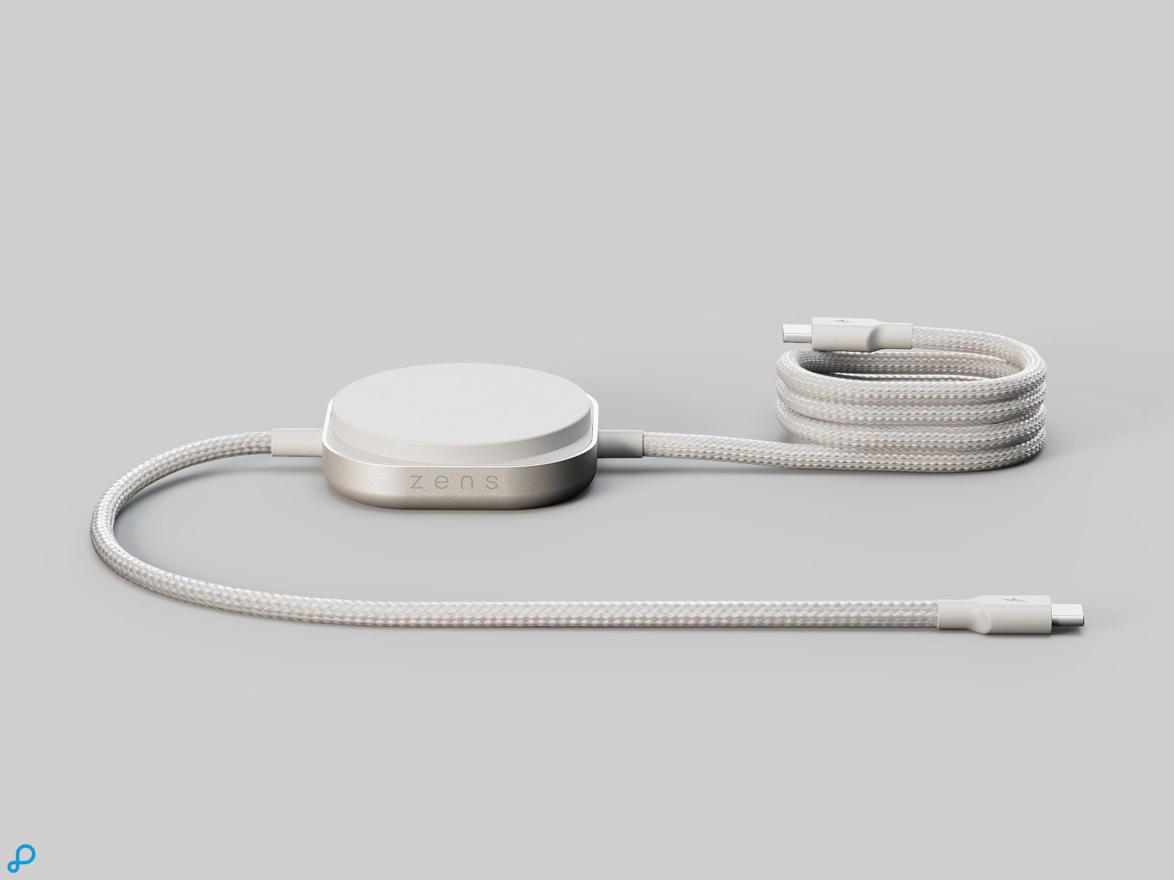 Zens Charging Cable USB C-C Pro 2 White-0