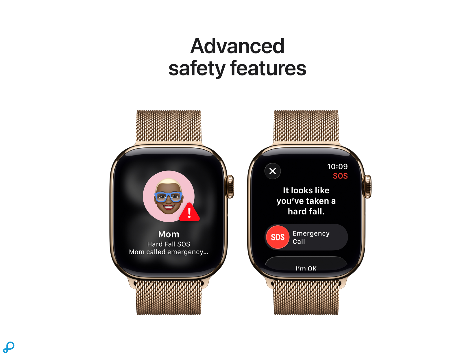 Apple Watch Series 11 GPS + Cellular 42mm Gold Titanium Case with Gold Milanese Loop-5