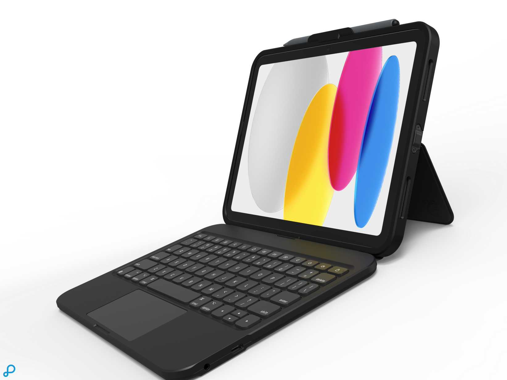 Zagg Tough Keys Keyboard Case Voor  iPad 11(A16 & 10Th Gen Qwerty Zwart-1