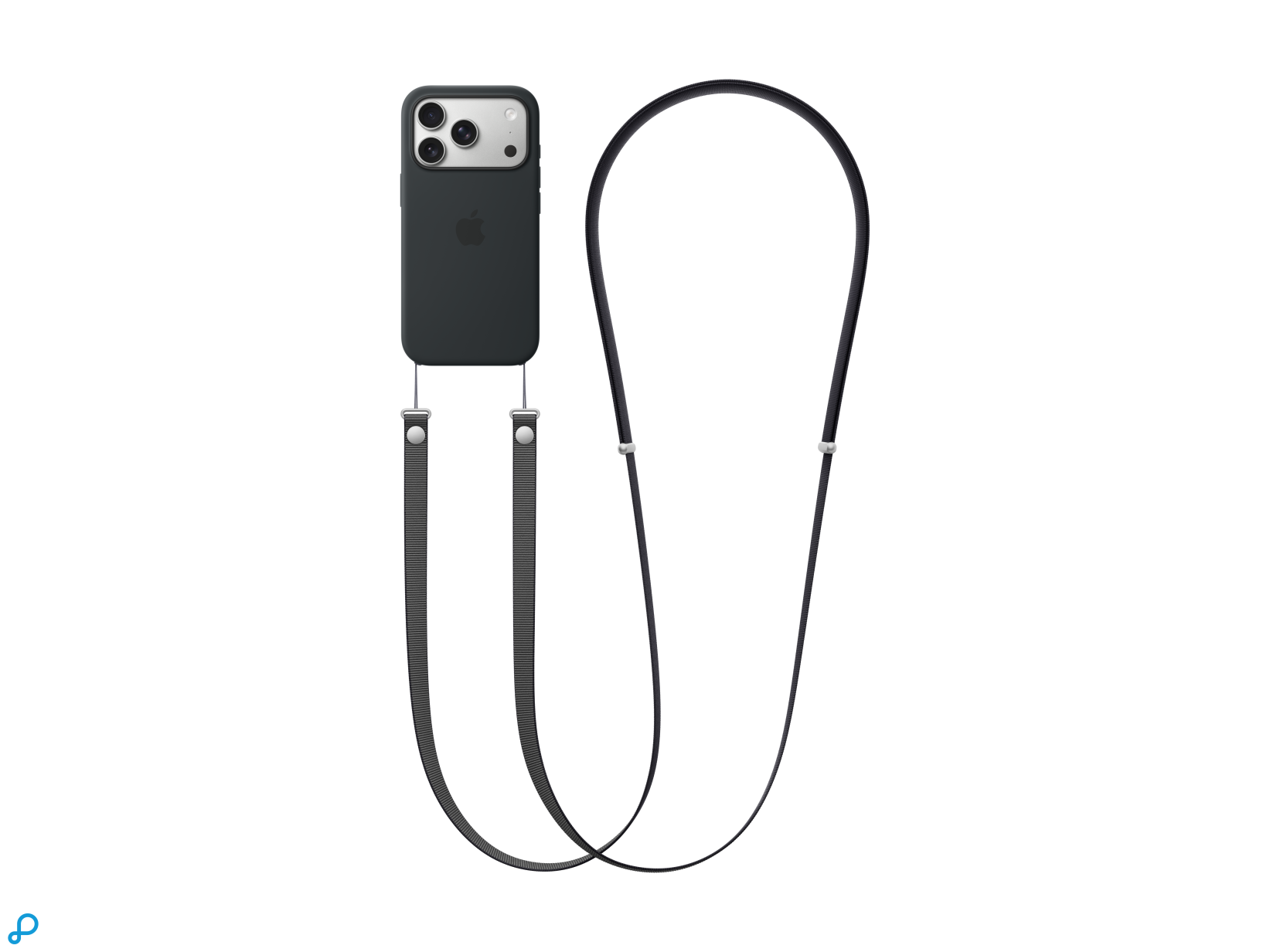 Apple Crossbody Koord Voor iPhone 17 - Zwart-0