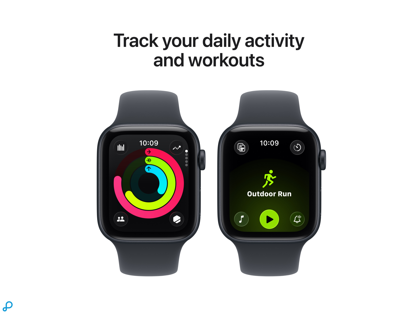 Apple Watch SE 3 GPS + Cellular 44mm Midnight Aluminium Case with Midnight Sport Band - M/L-5