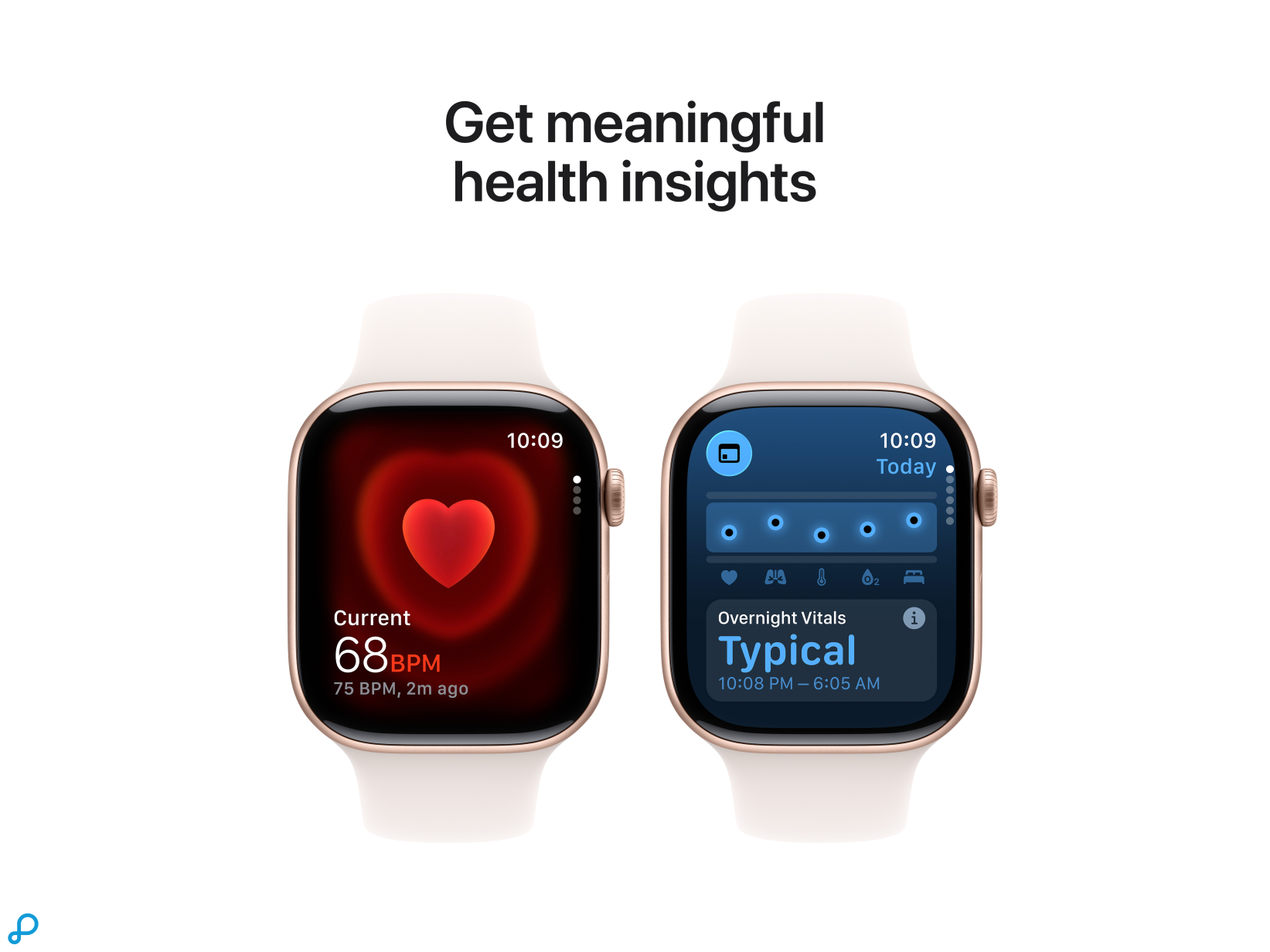 Apple Watch Series 11 GPS 46mm Rose Gold Aluminium Case with Light Blush Sport Band - M/L-4