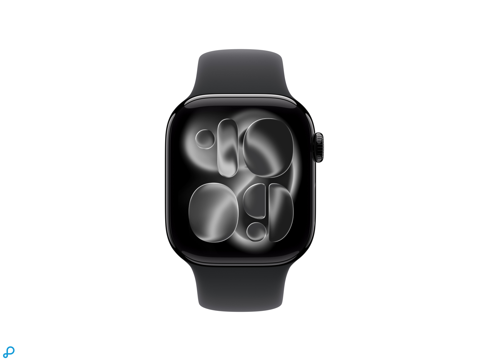 Apple Watch Series 11 GPS 42mm Jet Black Aluminium Case with Black Sport Band - S/M-1