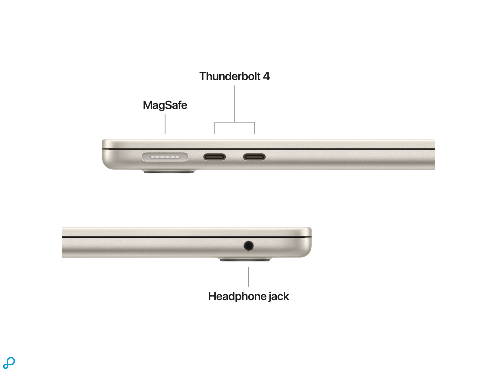 13-inch MacBook Air: Apple M5-chip met 10-core CPU en 10-core GPU, 16 GB, 1 TB SSD - Starlight-5