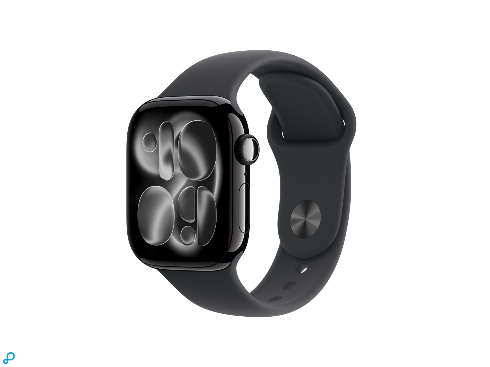 Apple Watch Series 11 GPS + Cellular 42mm Jet Black Aluminium Case with Black Sport Band - M/L-0