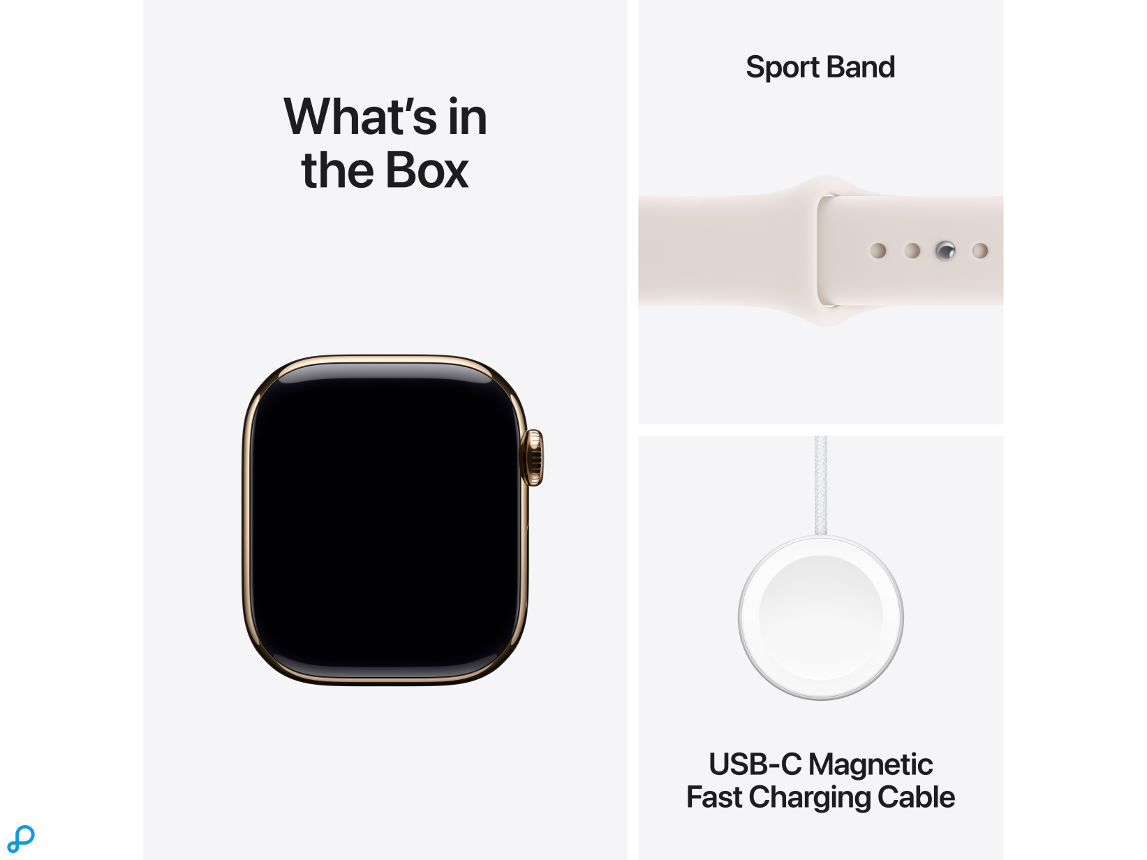 Apple Watch Series 11 GPS + Cellular 42mm Gold Titanium Case with Light Blush Sport Band - M/L-7