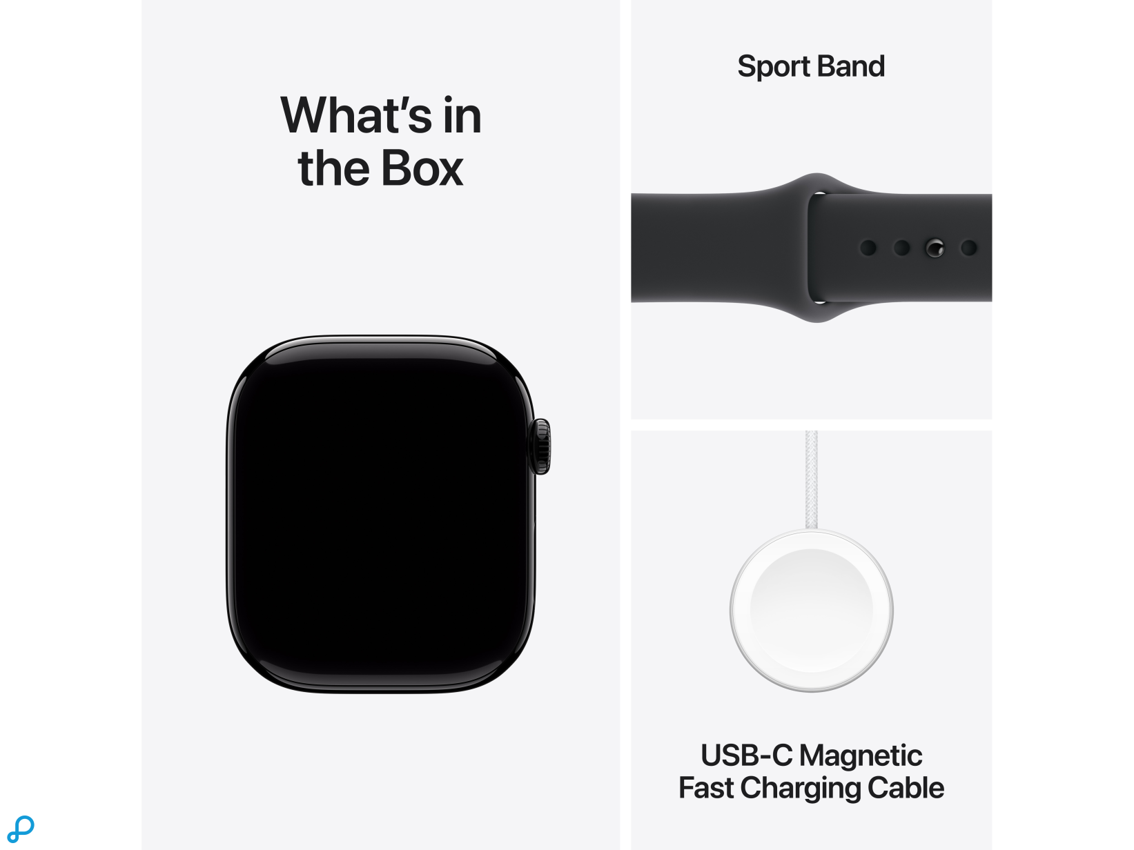 Apple Watch Series 11 GPS + Cellular 46mm Jet Black Aluminium Case with Black Sport Band - S/M-7