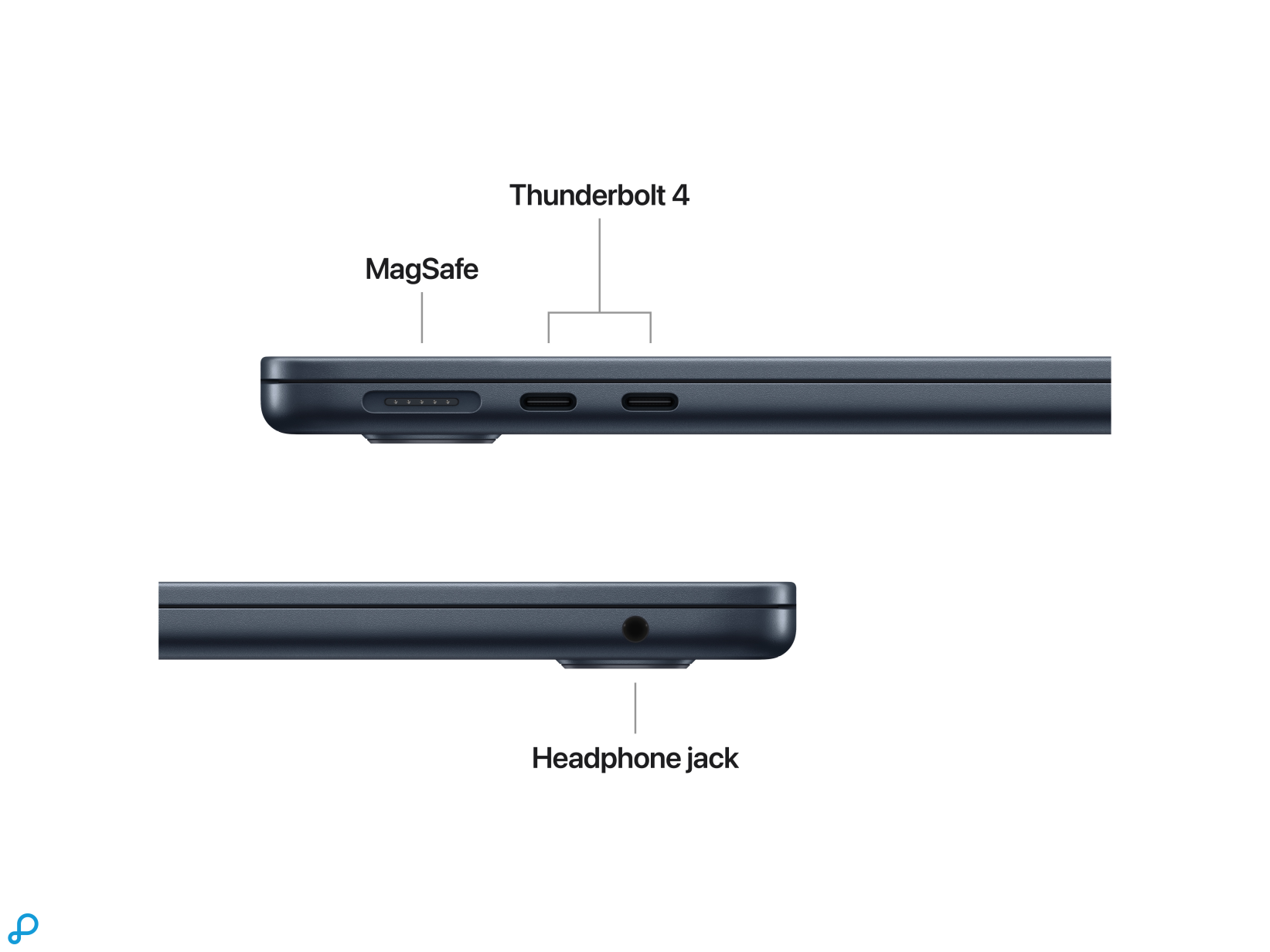 13-inch MacBook Air: Apple M5-chip met 10-core CPU en 10-core GPU, 24 GB, 1 TB SSD - Midnight-5