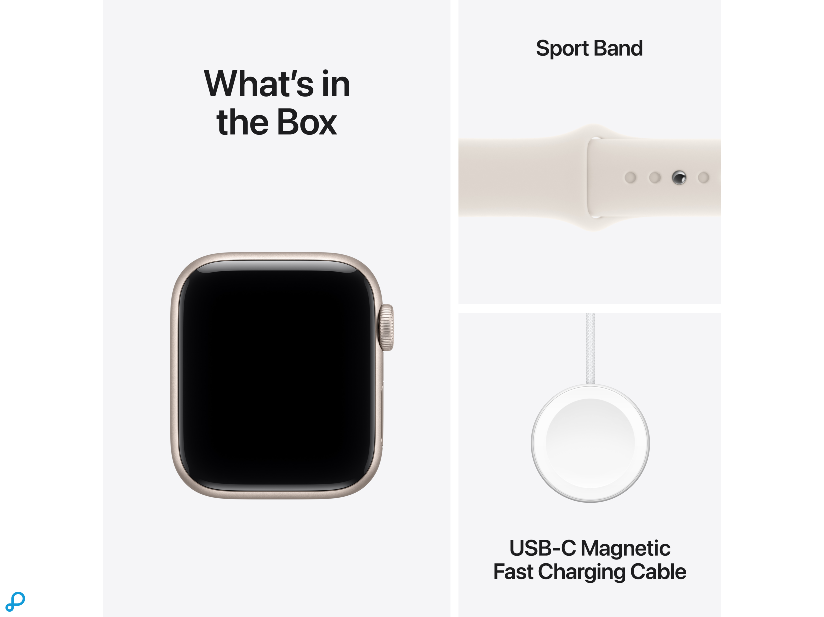 Apple Watch SE 3 GPS + Cellular 40mm Starlight Aluminium Case with Starlight Sport Band - S/M-7