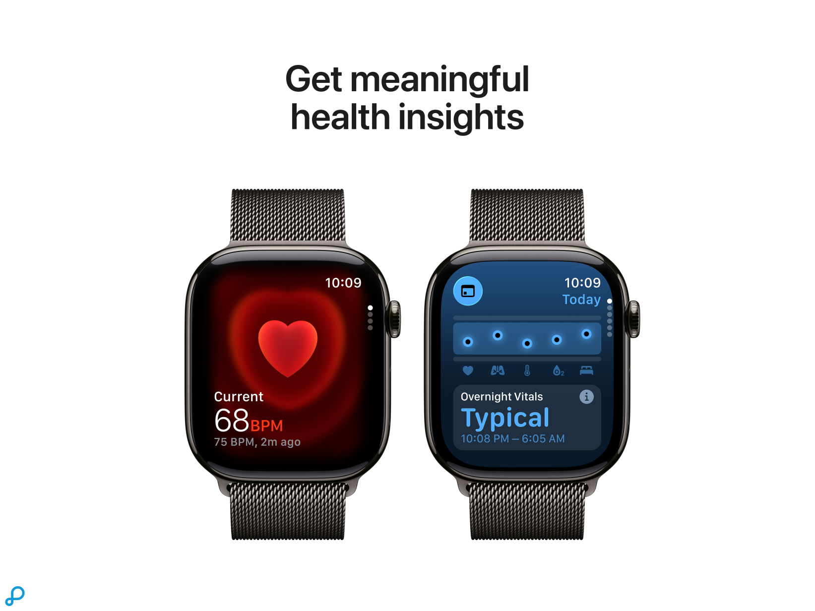 Apple Watch Series 11 GPS + Cellular 46mm Slate Titanium Case with Slate Milanese Loop - S/M-4